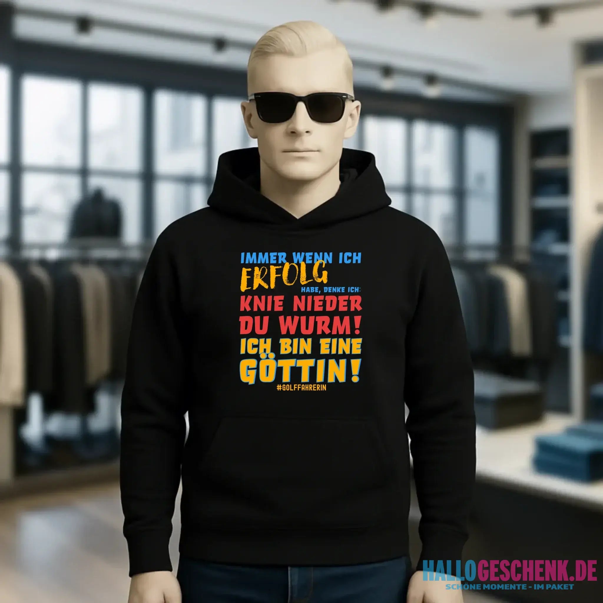 Immer wenn ich Erfolg • Göttin • Unisex Premium Hoodie XS-5XL aus Bio-Baumwolle für Damen & Herren • Exklusivdesign • personalisiert