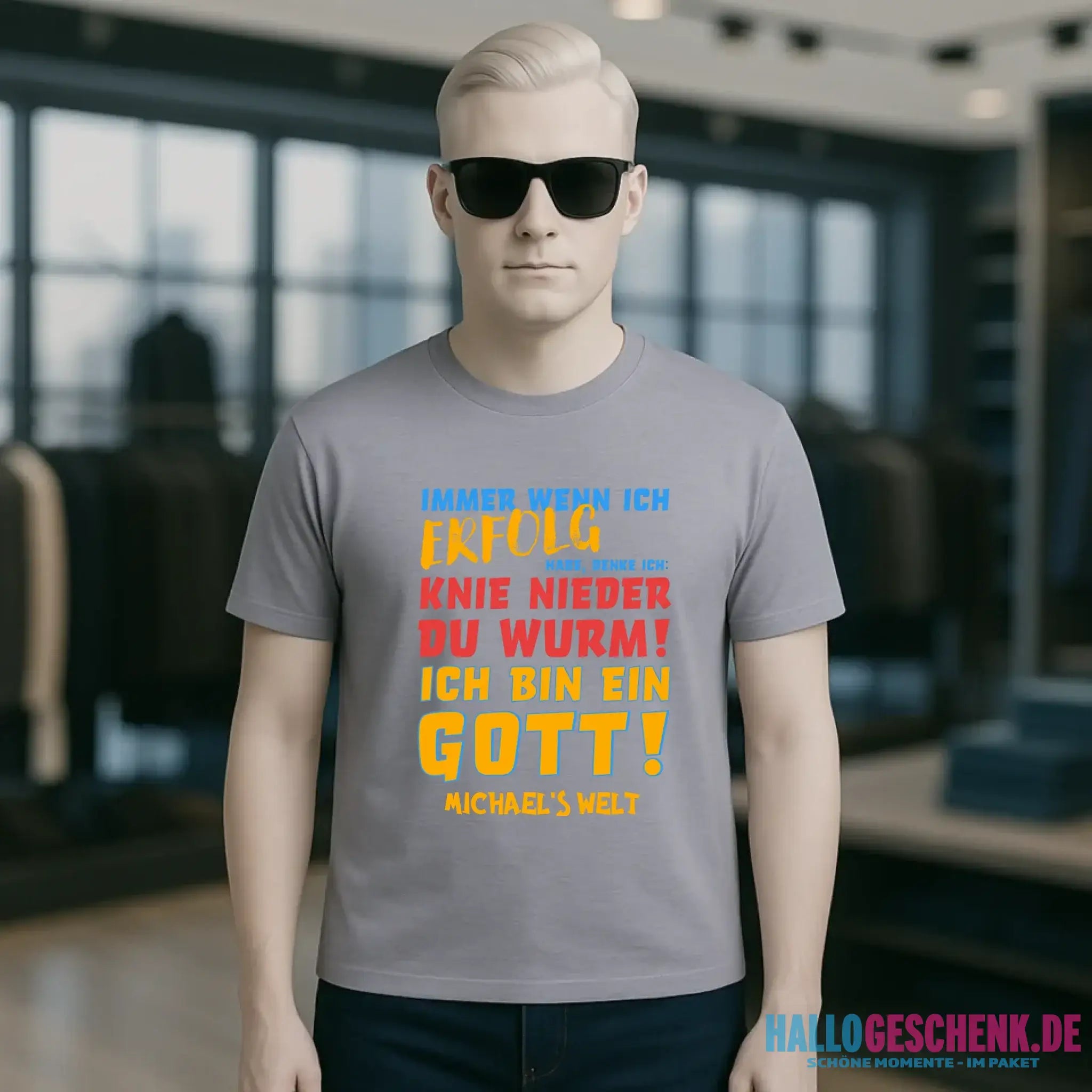 Immer wenn ich Erfolg • Gott • Unisex Premium T-Shirt XS-5XL aus Bio-Baumwolle für Damen & Herren • Exklusivdesign • personalisiert