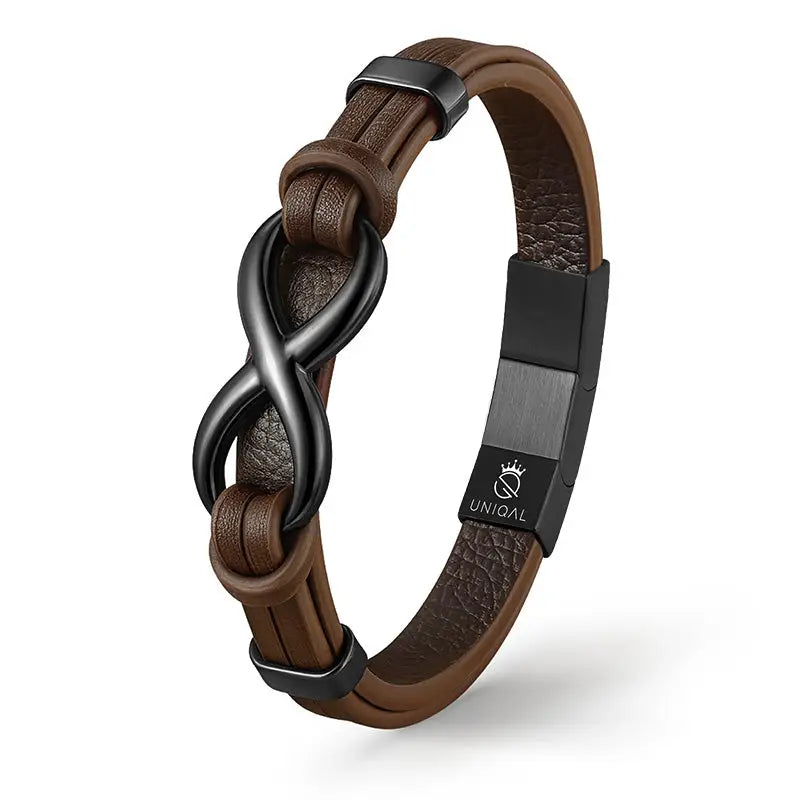 INFINITY BROWN - 19 cm - Armband