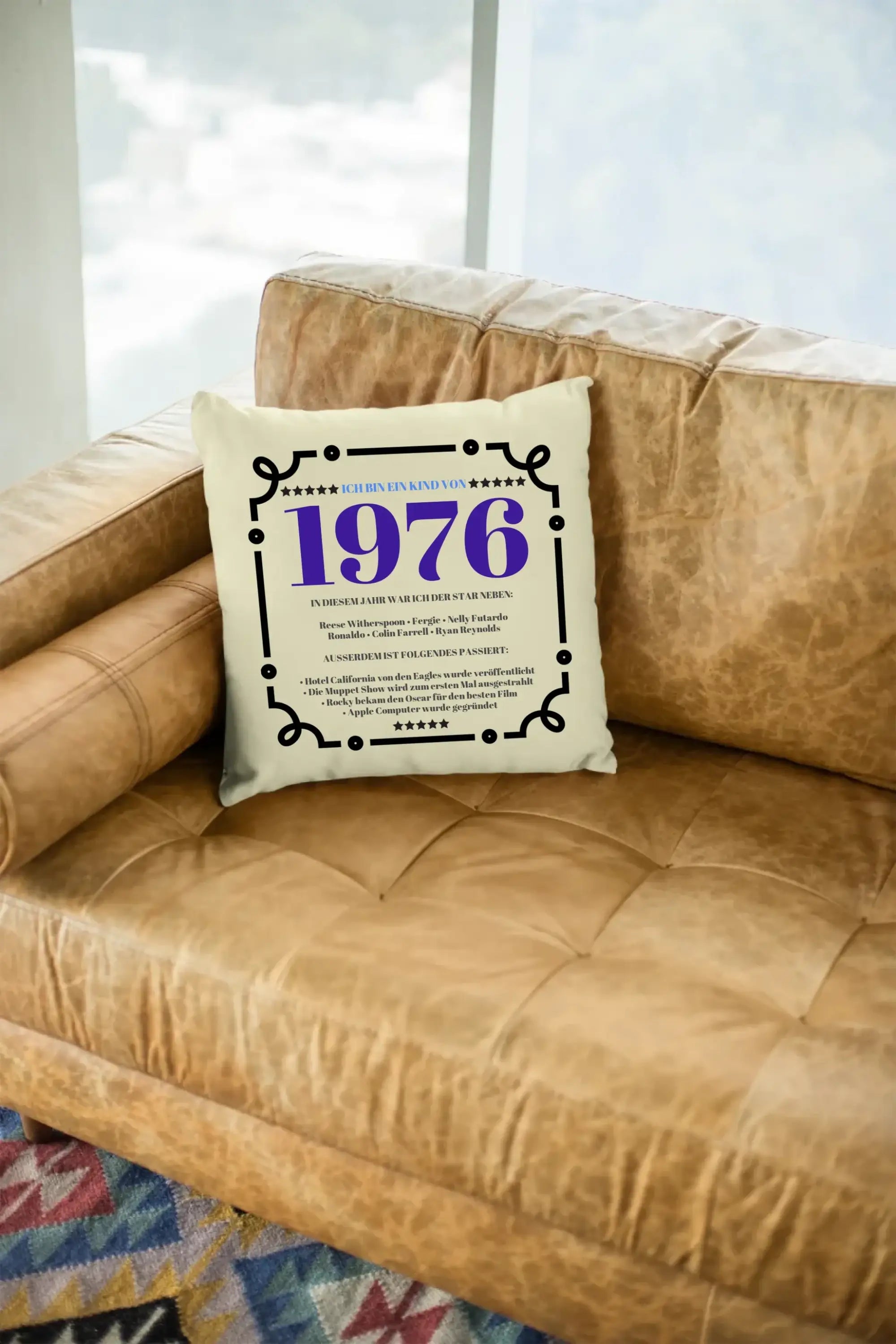 JAHRESZAHL DESIGNER personalisierbar : Kissen 40x40 cm