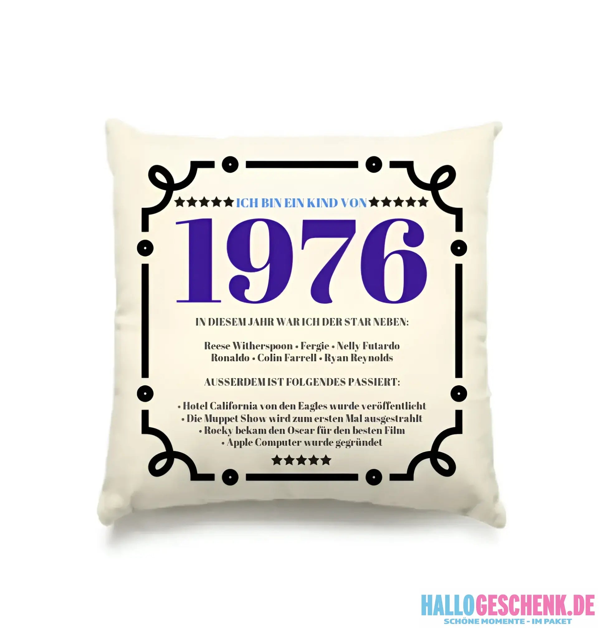 JAHRESZAHL DESIGNER personalisierbar : Kissen 40x40 cm