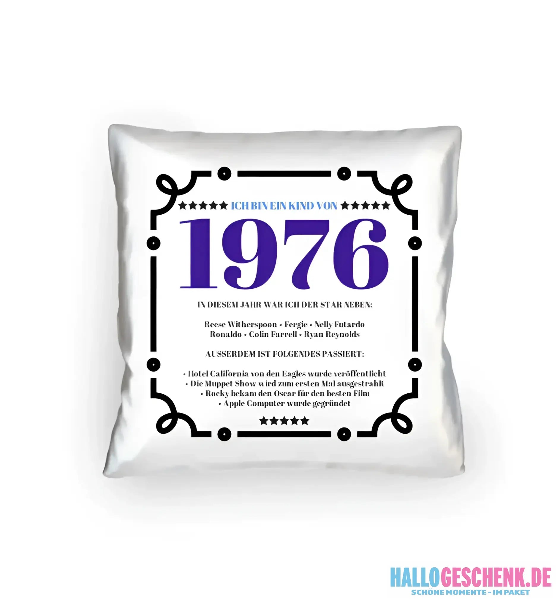 JAHRESZAHL DESIGNER personalisierbar : Kissen 40x40 cm