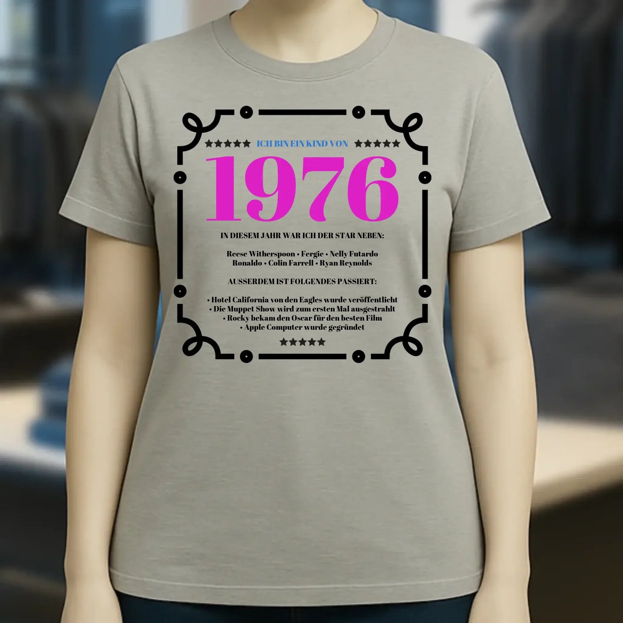 Jahreszahl Designer personalisierbar - Ladies Premium T-Shirt XS-2XL aus Bio-Baumwolle für Damen