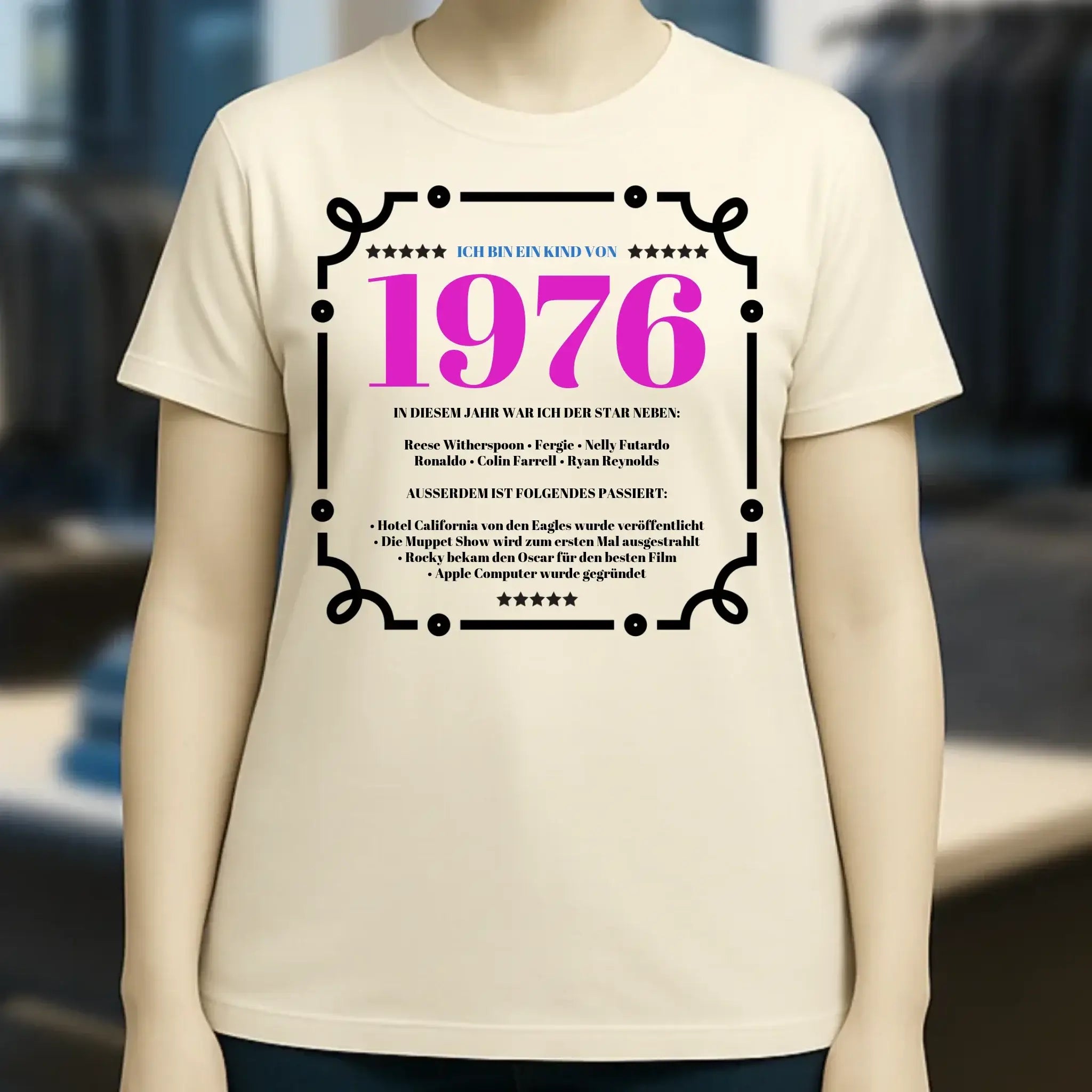 Jahreszahl Designer personalisierbar - Ladies Premium T-Shirt XS-2XL aus Bio-Baumwolle für Damen