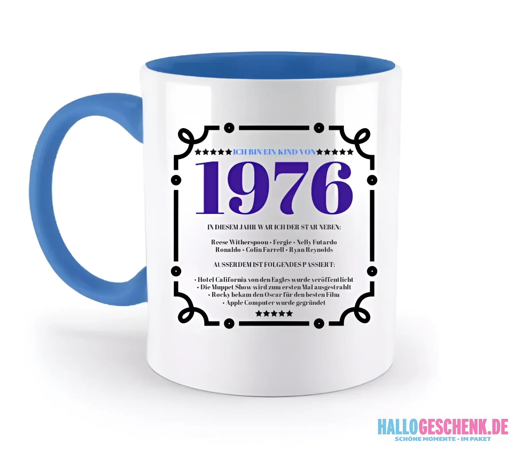 JAHRESZAHL DESIGNER personalisierbar : Zweifarbige Tasse 330ml