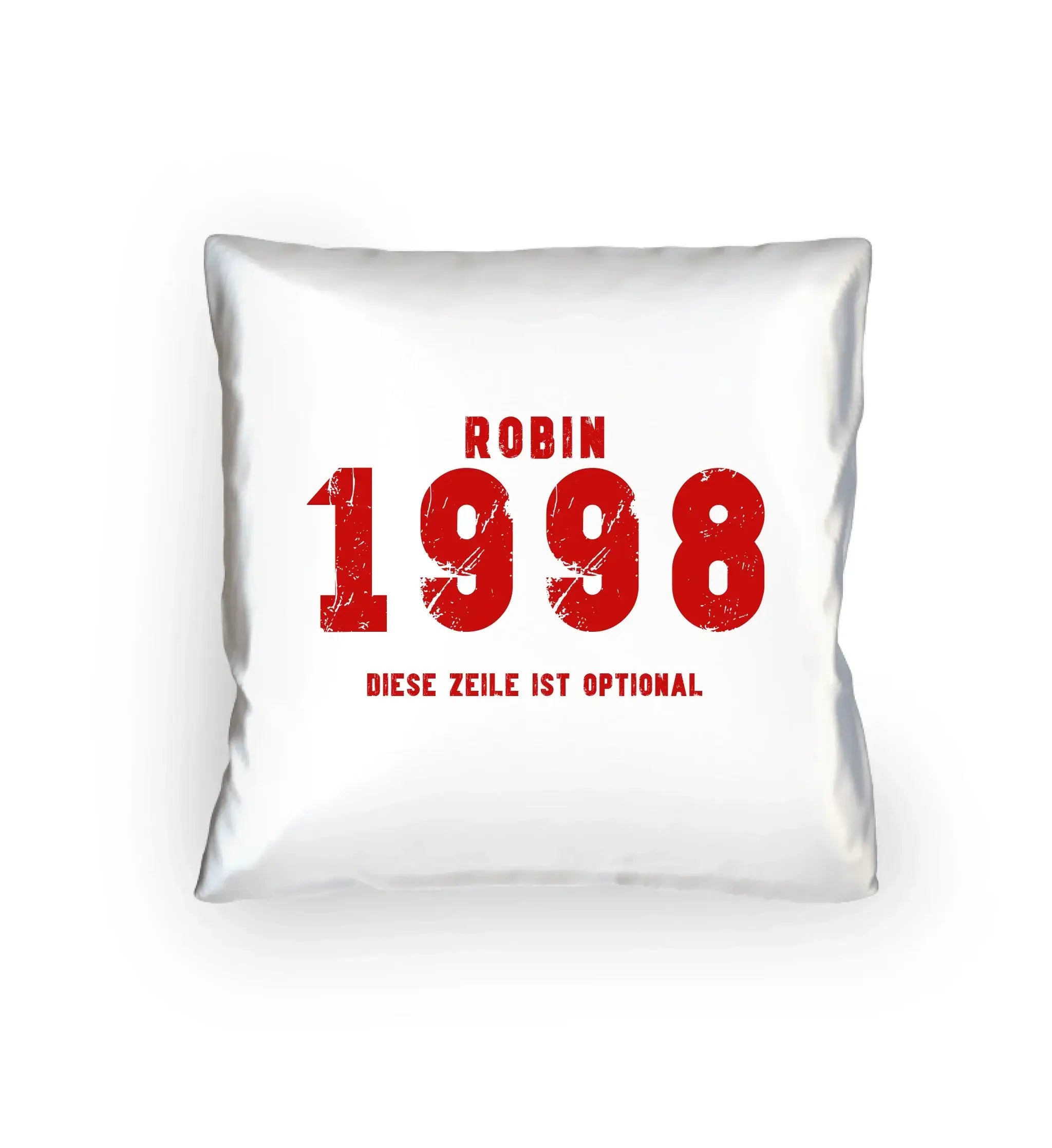 JAHRGANG mit NAME + WUNSCHTEXT • Kissen 40x40 cm • personalisiert - Kissen 40x40 cm / White / 40cm-x-40cm - Customizer