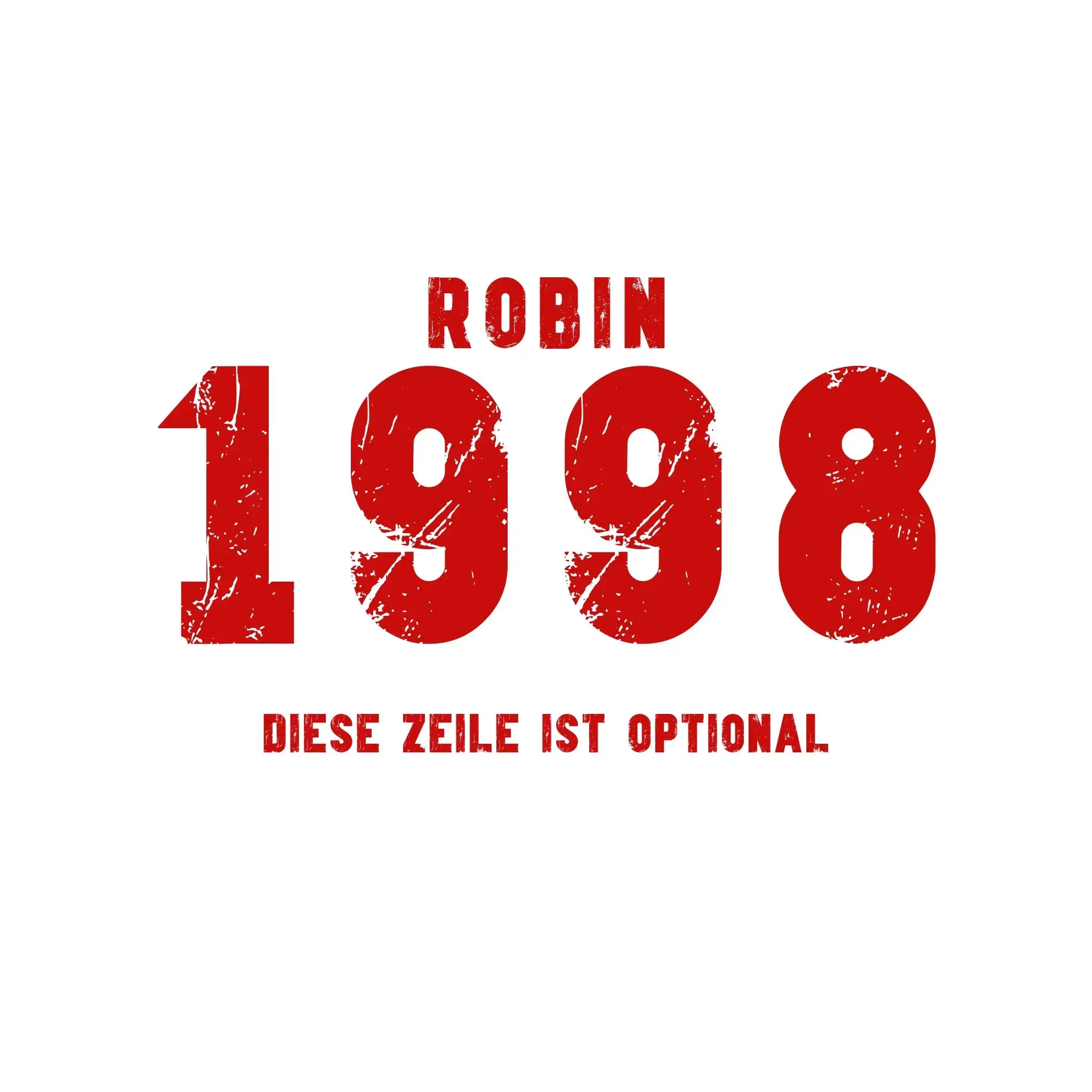 JAHRGANG mit NAME + WUNSCHTEXT • personalisiert • STICKER 20x20cm (Aufkleber) - ausgestanzter Sticker 20x20 cm