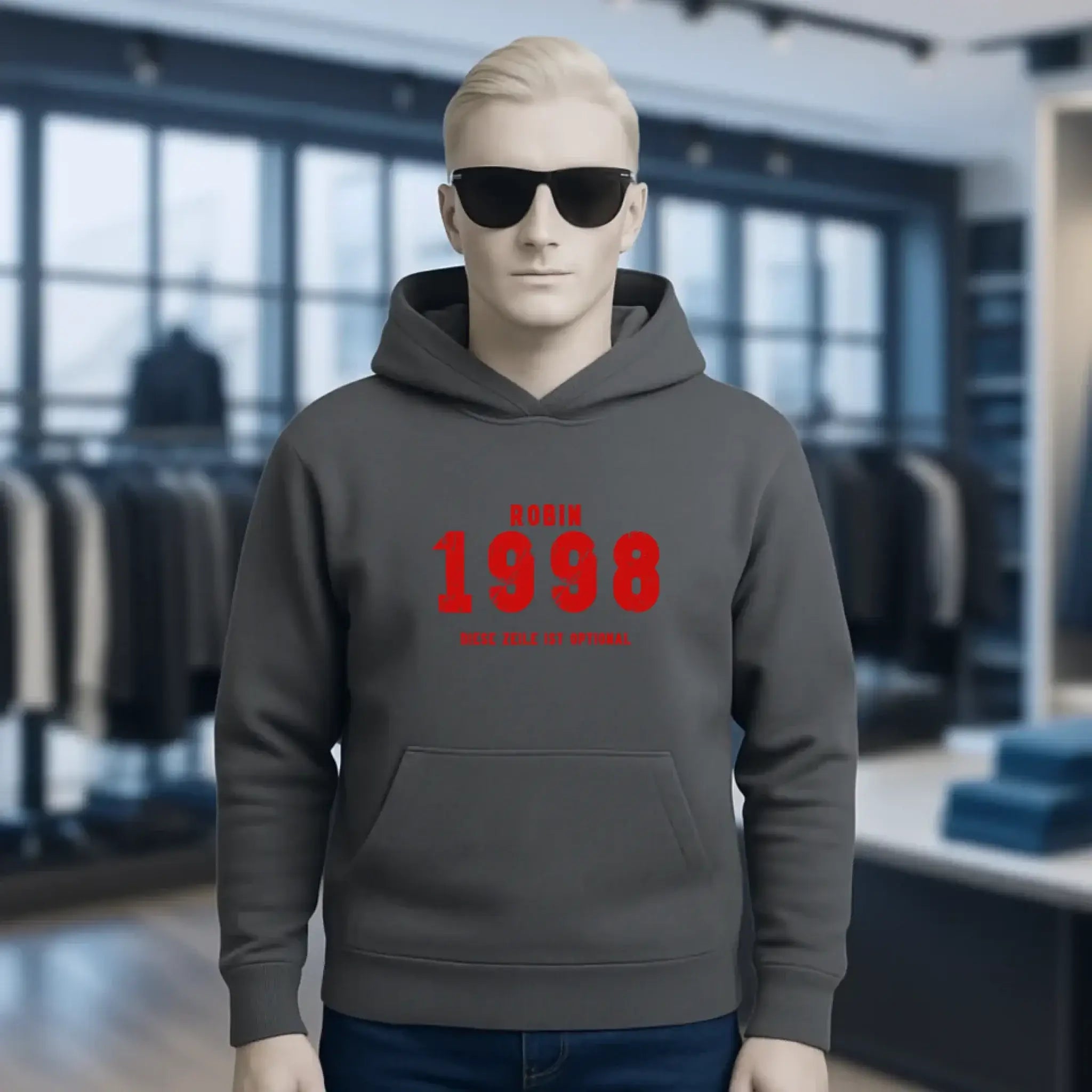 JAHRGANG mit NAME + WUNSCHTEXT • Unisex Premium Hoodie XS-5XL aus Bio-Baumwolle für Damen & Herren • Exklusivdesign • personalisiert