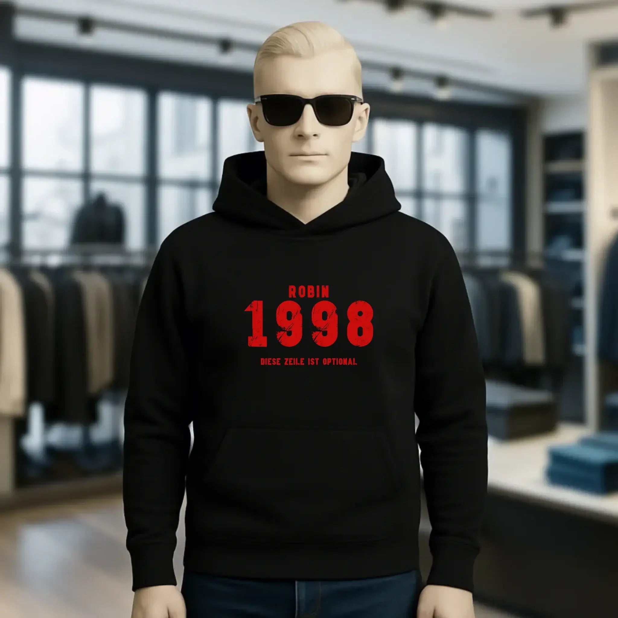 JAHRGANG mit NAME + WUNSCHTEXT • Unisex Premium Hoodie XS-5XL aus Bio-Baumwolle für Damen & Herren • Exklusivdesign • personalisiert