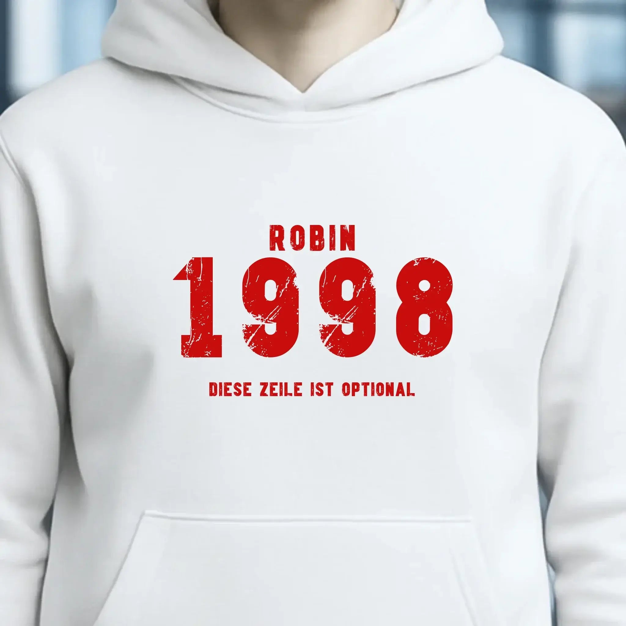 JAHRGANG mit NAME + WUNSCHTEXT • Unisex Premium Hoodie XS-5XL aus Bio-Baumwolle für Damen & Herren • Exklusivdesign • personalisiert