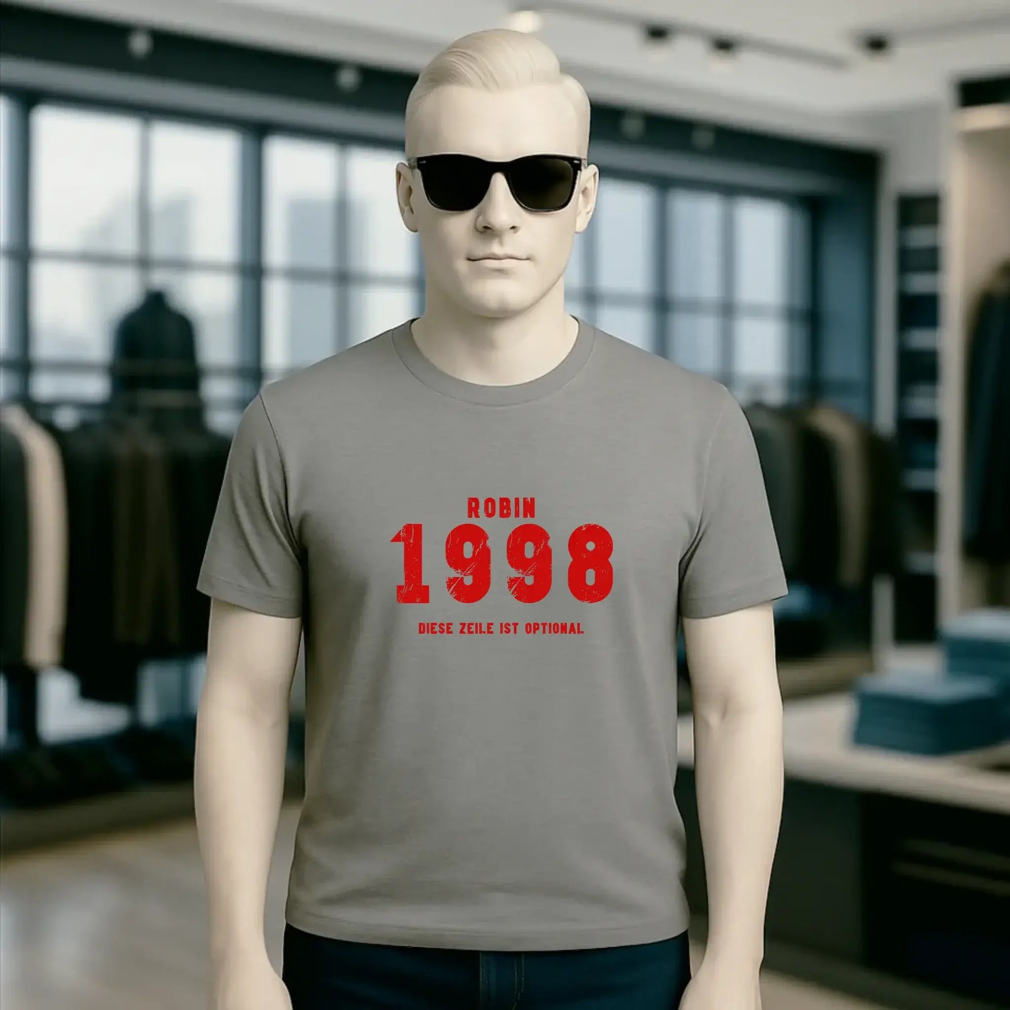JAHRGANG mit NAME + WUNSCHTEXT • Unisex Premium T-Shirt XS-5XL aus Bio-Baumwolle für Damen & Herren • Exklusivdesign • personalisiert