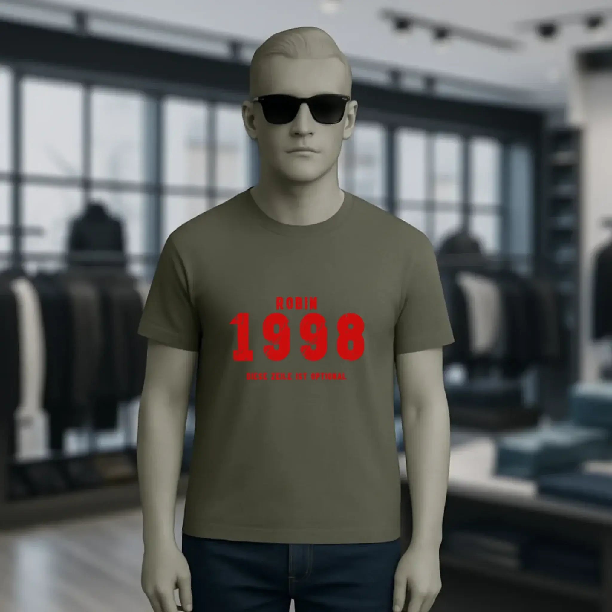 JAHRGANG mit NAME + WUNSCHTEXT • Unisex Premium T-Shirt XS-5XL aus Bio-Baumwolle für Damen & Herren • Exklusivdesign • personalisiert