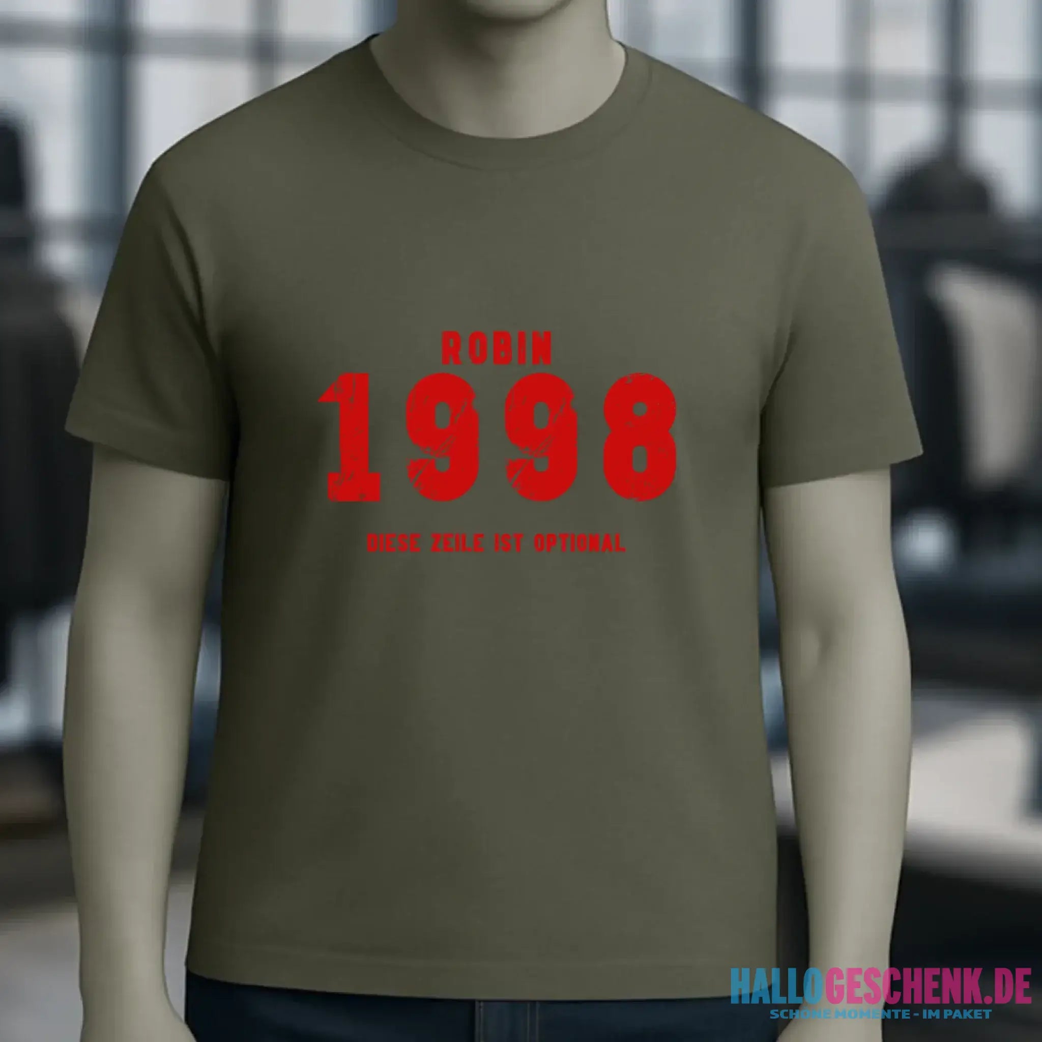 JAHRGANG mit NAME + WUNSCHTEXT • Unisex Premium T-Shirt XS-5XL aus Bio-Baumwolle für Damen & Herren • Exklusivdesign • personalisiert