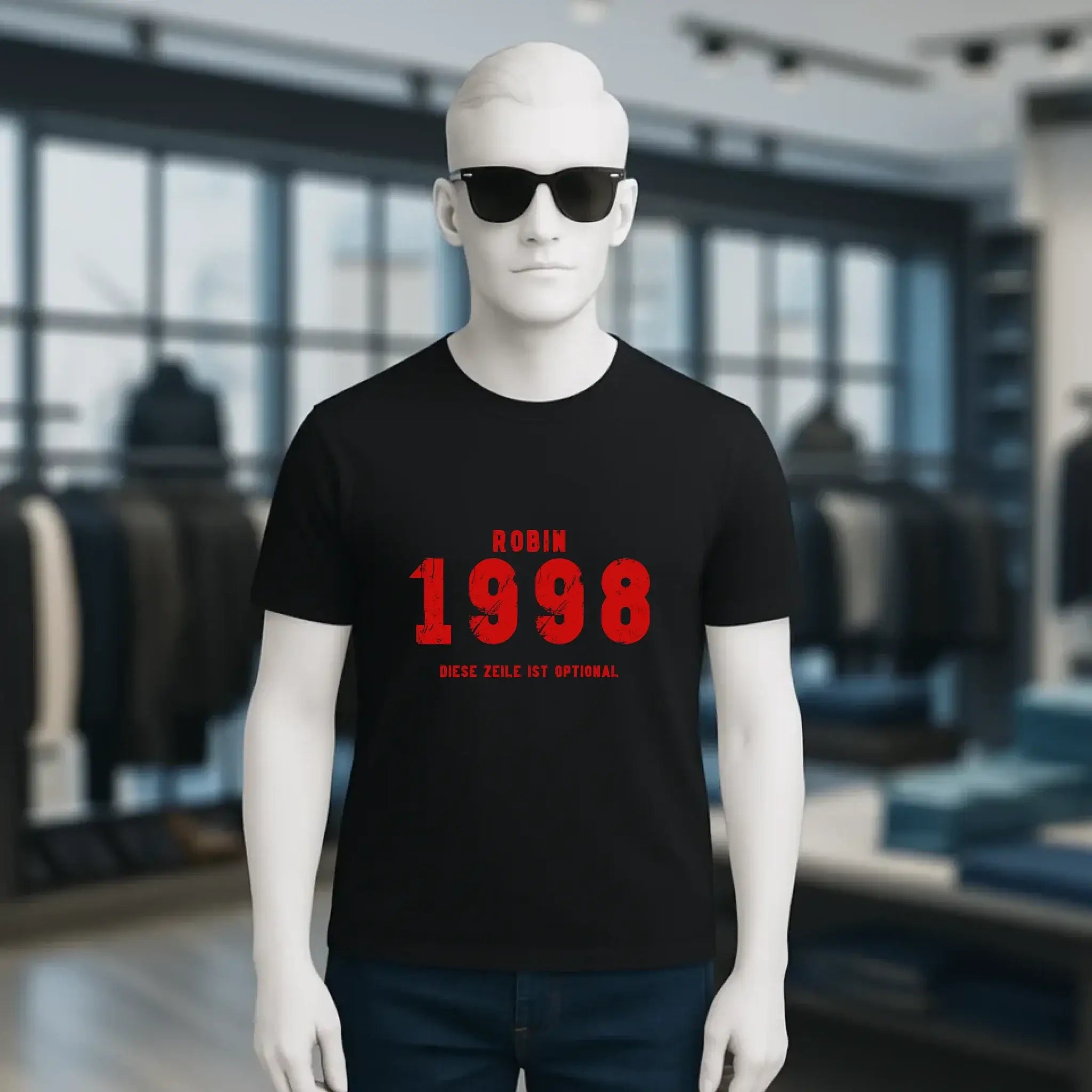 JAHRGANG mit NAME + WUNSCHTEXT • Unisex Premium T-Shirt XS-5XL aus Bio-Baumwolle für Damen & Herren • Exklusivdesign • personalisiert
