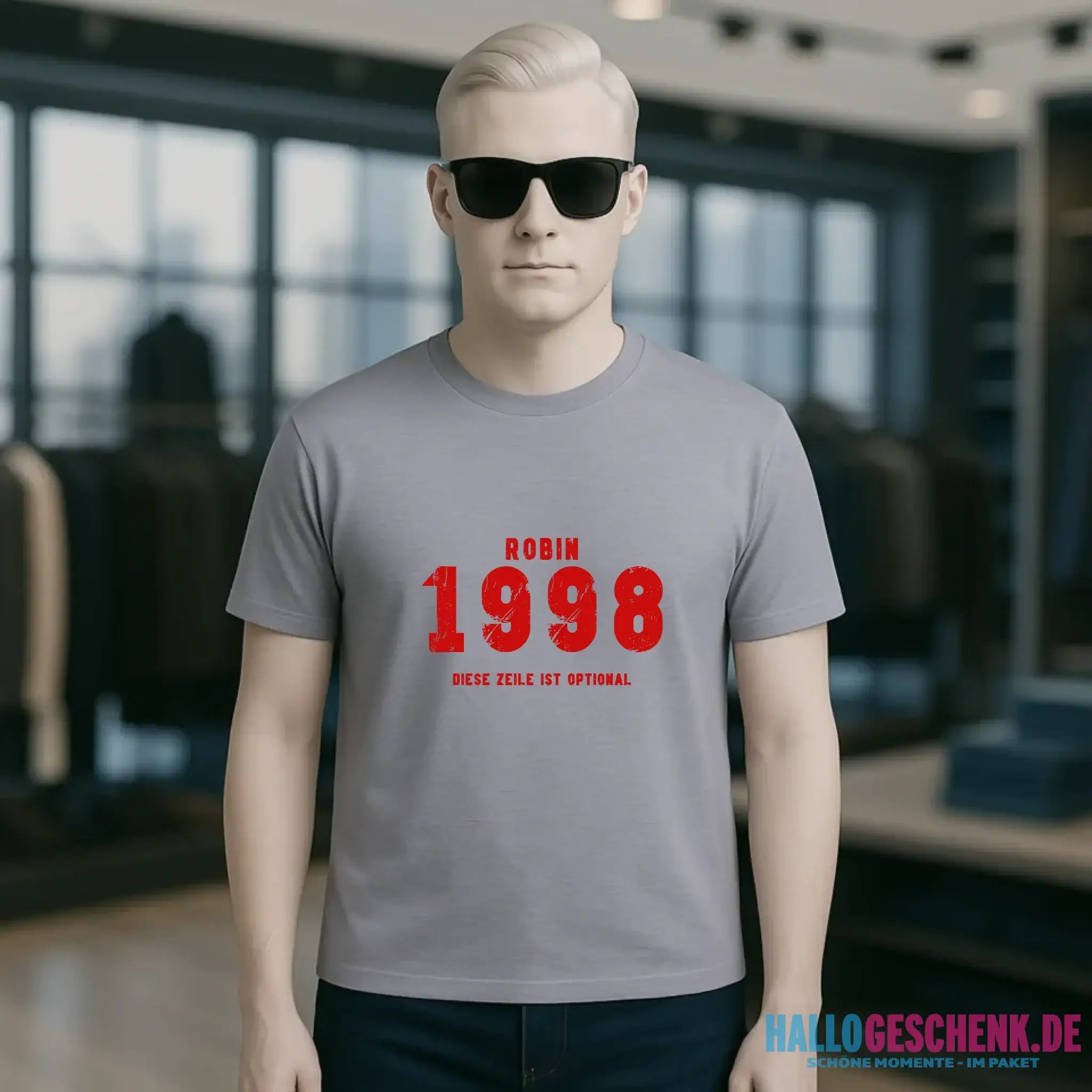 JAHRGANG mit NAME + WUNSCHTEXT • Unisex Premium T-Shirt XS-5XL aus Bio-Baumwolle für Damen & Herren • Exklusivdesign • personalisiert