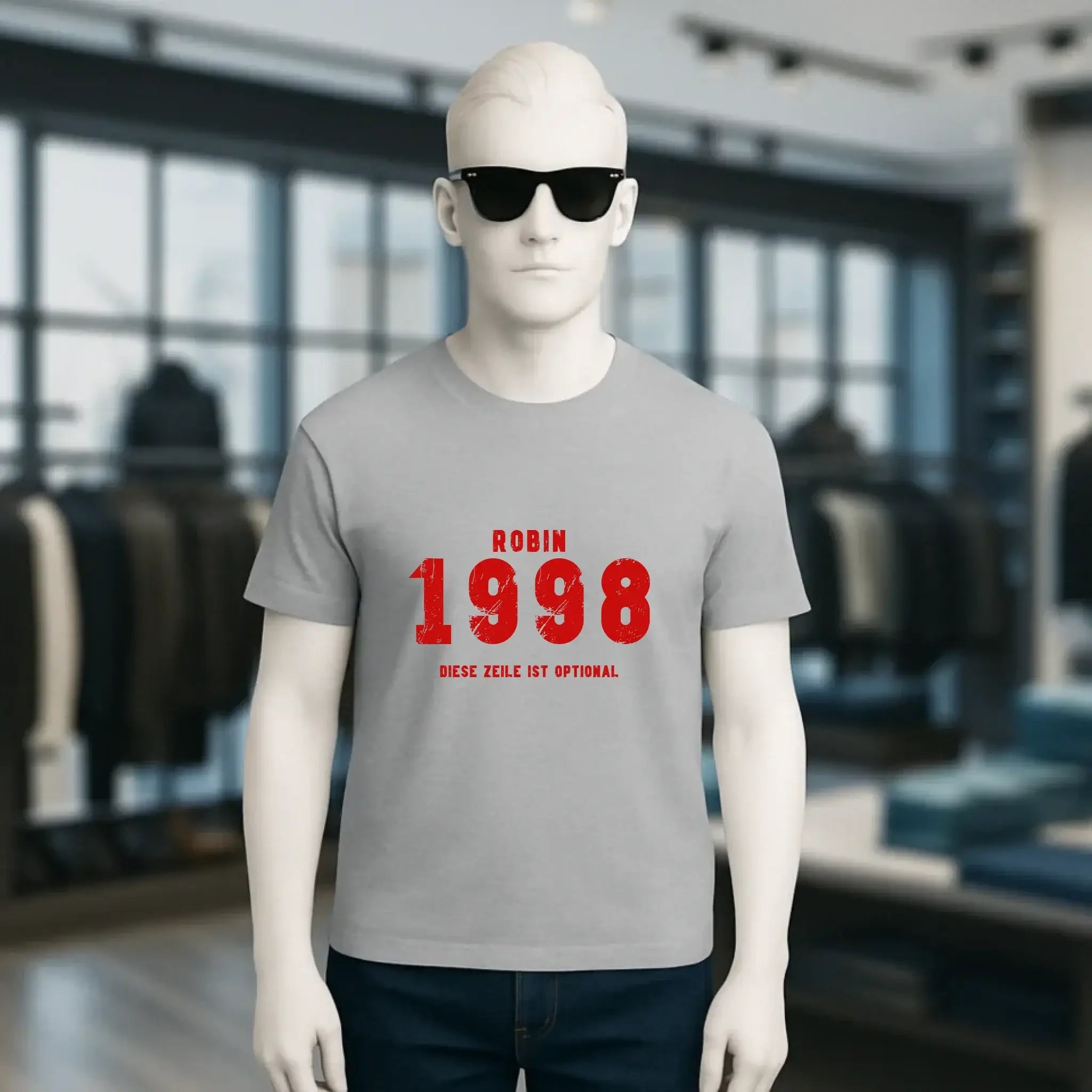 JAHRGANG mit NAME + WUNSCHTEXT • Unisex Premium T-Shirt XS-5XL aus Bio-Baumwolle für Damen & Herren • Exklusivdesign • personalisiert