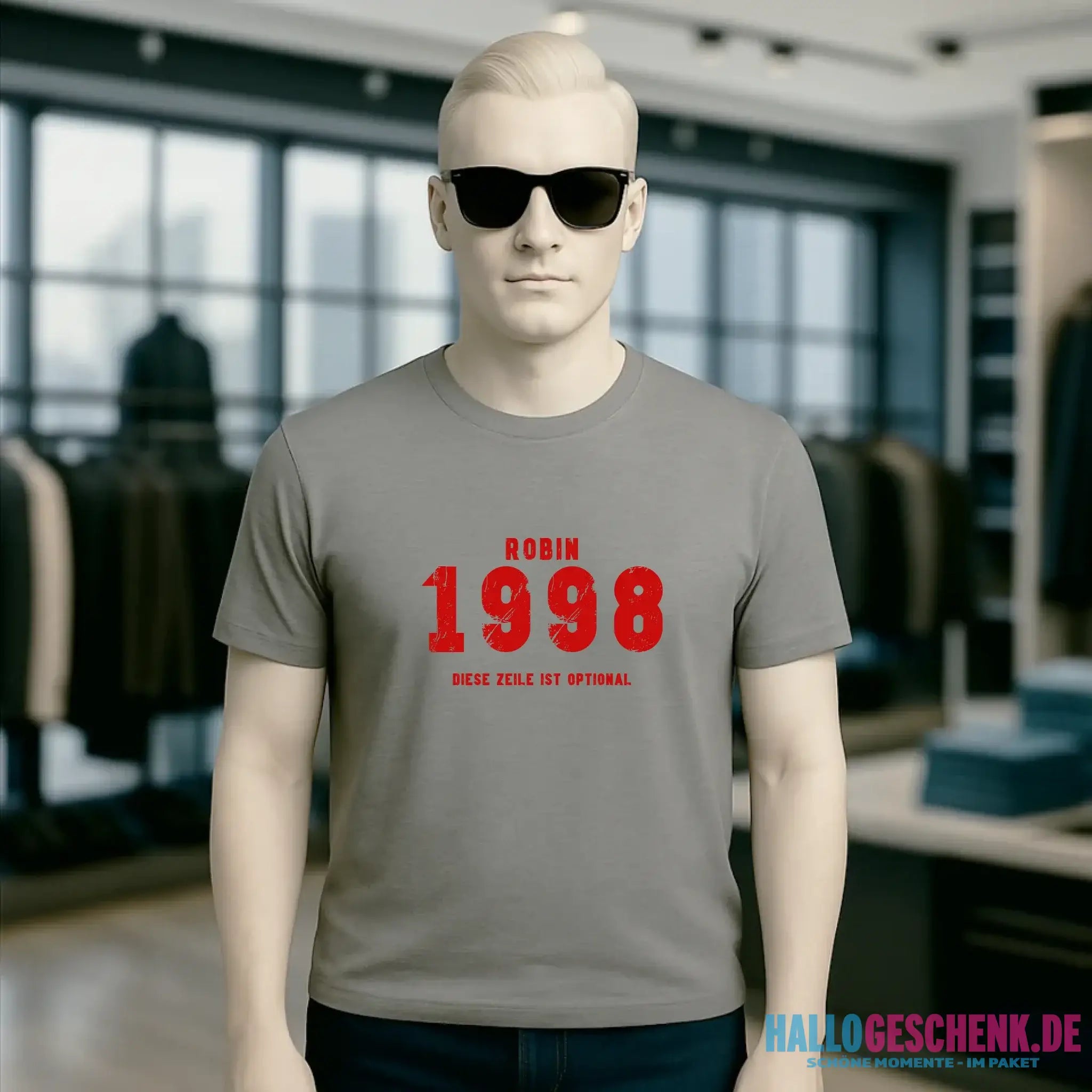 JAHRGANG mit NAME + WUNSCHTEXT • Unisex Premium T-Shirt XS-5XL aus Bio-Baumwolle für Damen & Herren • Exklusivdesign • personalisiert