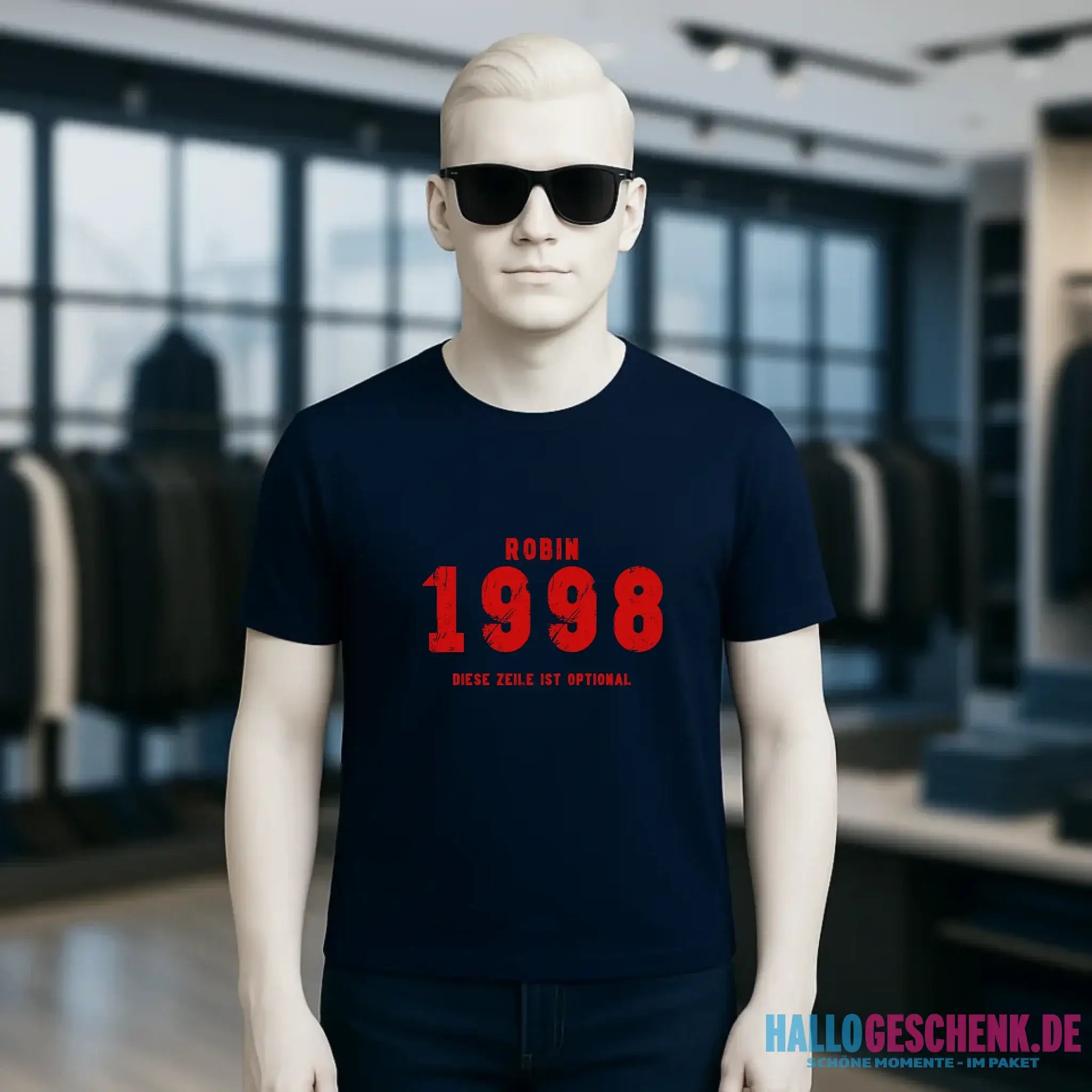 JAHRGANG mit NAME + WUNSCHTEXT • Unisex Premium T-Shirt XS-5XL aus Bio-Baumwolle für Damen & Herren • Exklusivdesign • personalisiert