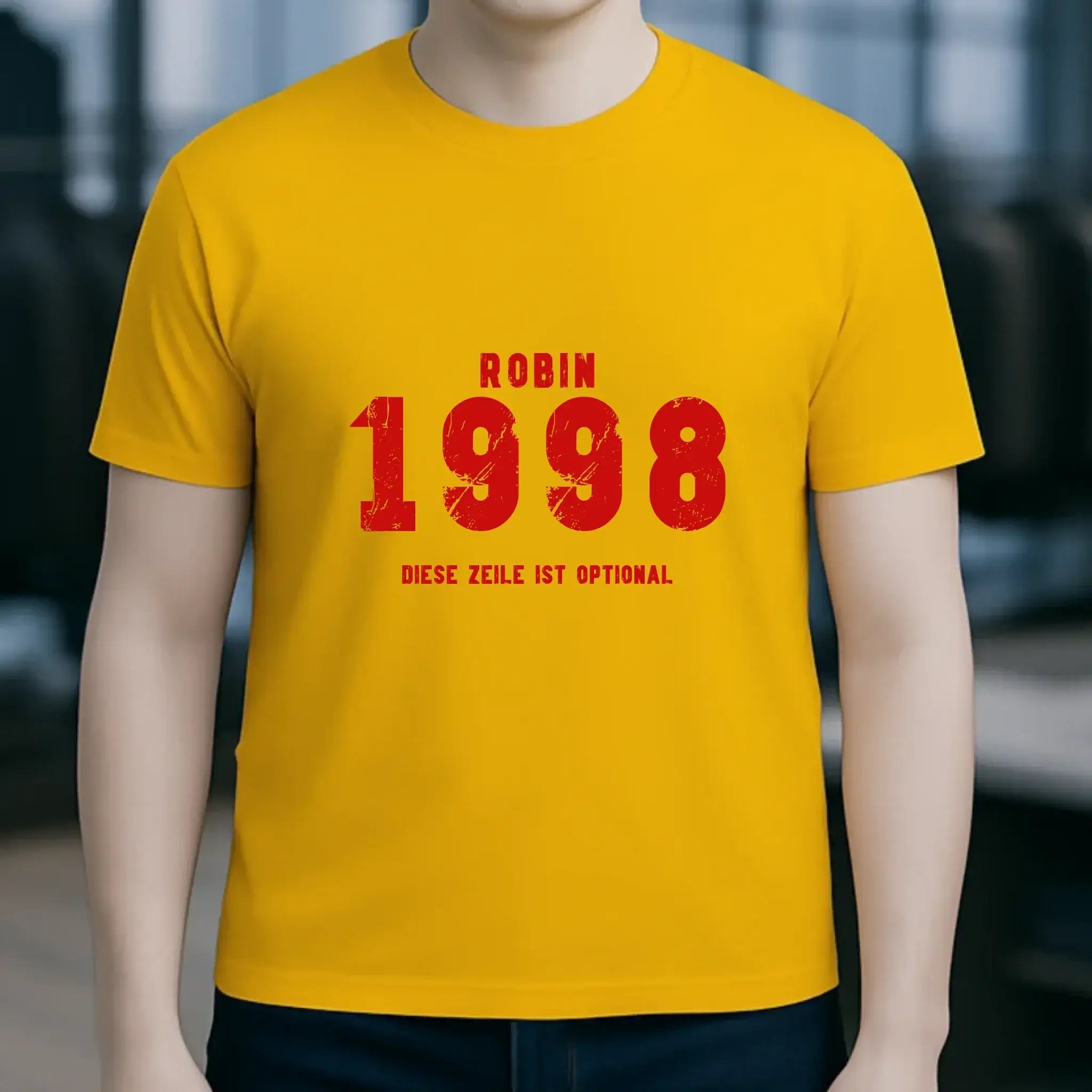 JAHRGANG mit NAME + WUNSCHTEXT • Unisex Premium T-Shirt XS-5XL aus Bio-Baumwolle für Damen & Herren • Exklusivdesign • personalisiert