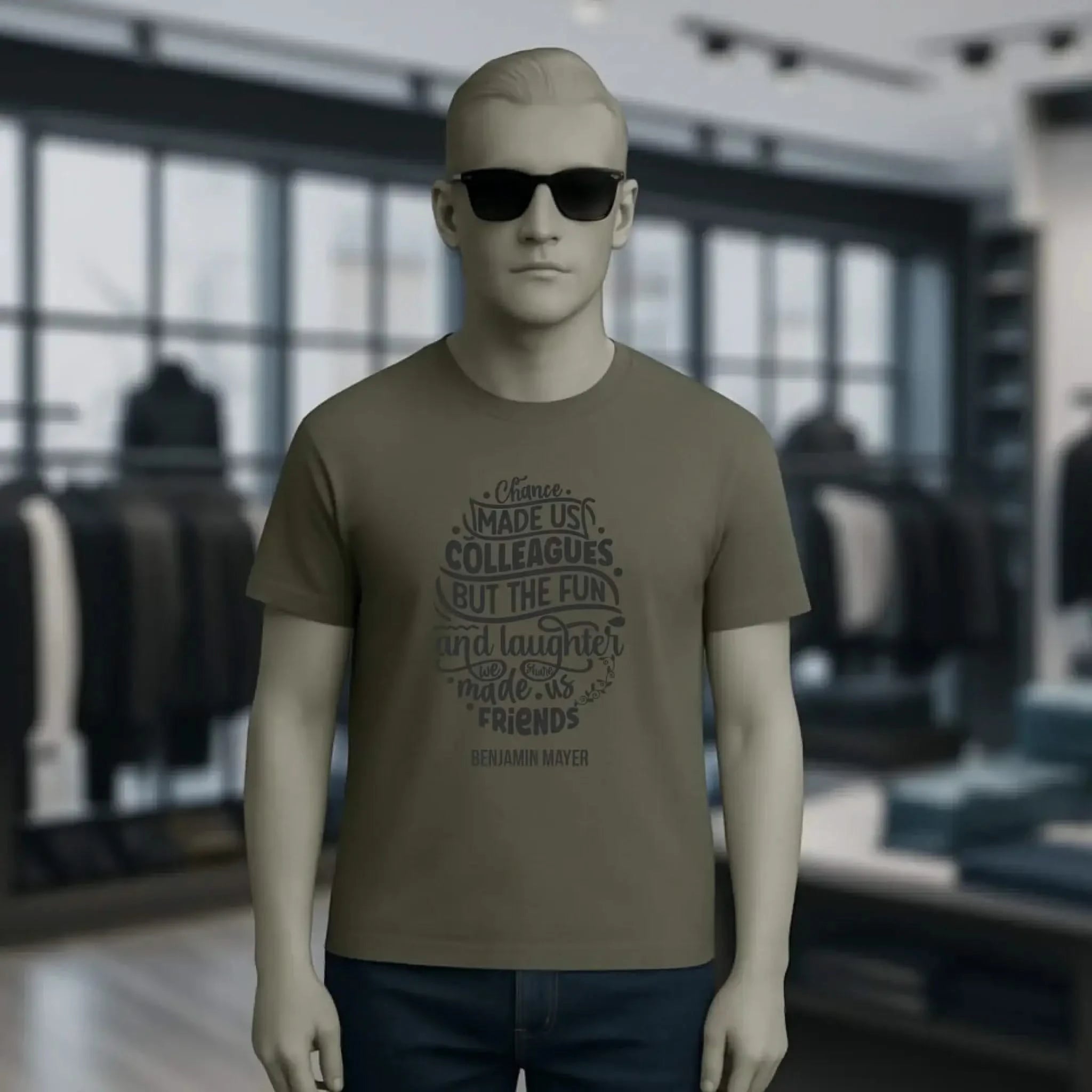 Jobzitat Motivauswahl & Wunschname - Unisex Premium T-Shirt XS-5XL aus Bio-Baumwolle für Damen & Herren