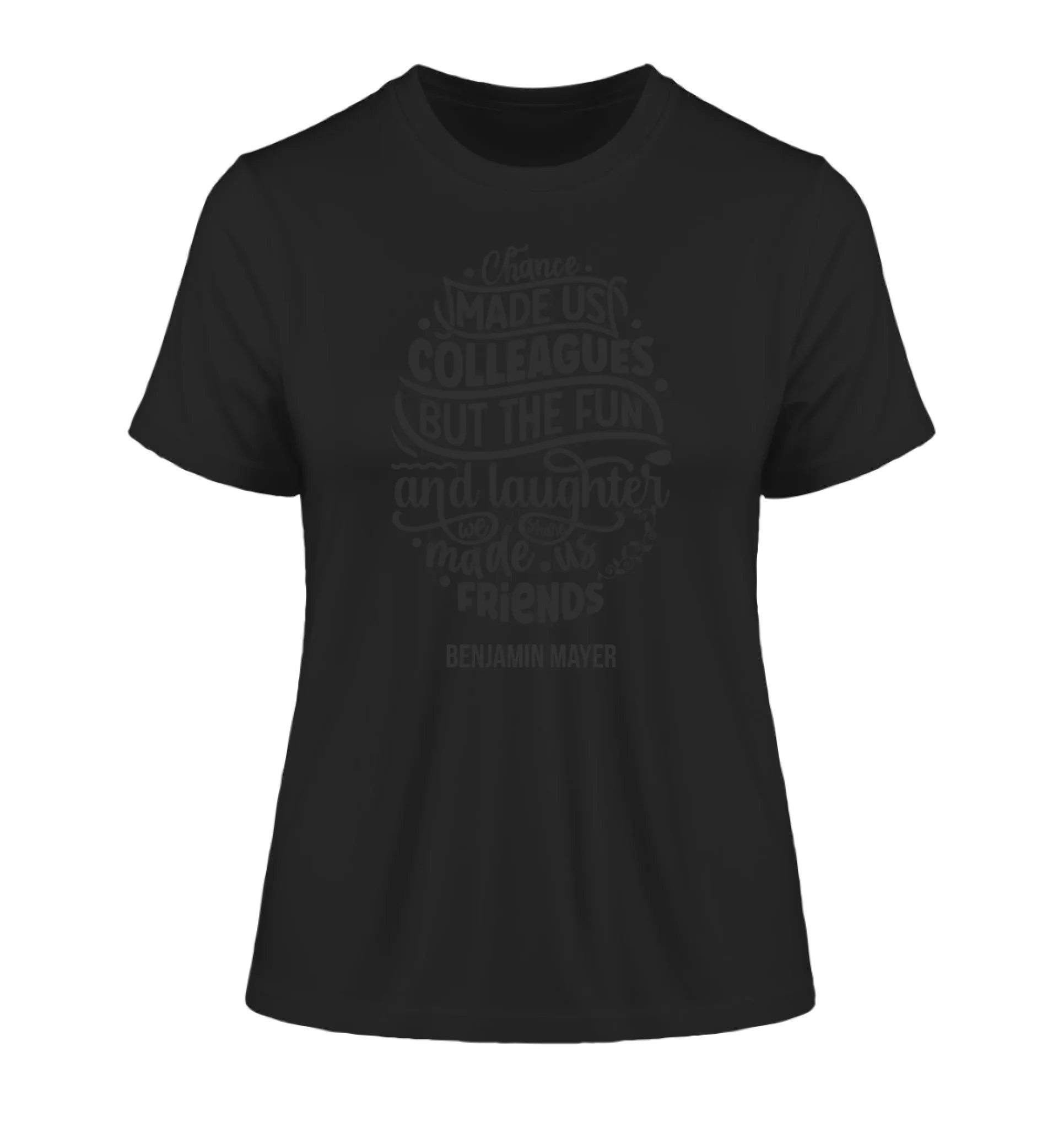 Jobzitate: 19 diverse Sprüche für die Arbeit / Büro (personalisierbare Motive) - Damen T-Shirt (Fitted) • Bio / Black