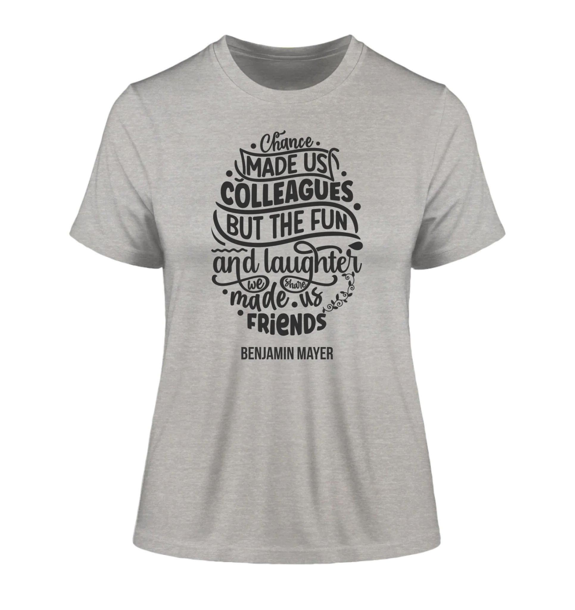 Jobzitate: 19 diverse Sprüche für die Arbeit / Büro (personalisierbare Motive) - Damen T-Shirt (Fitted) • Bio / Heather