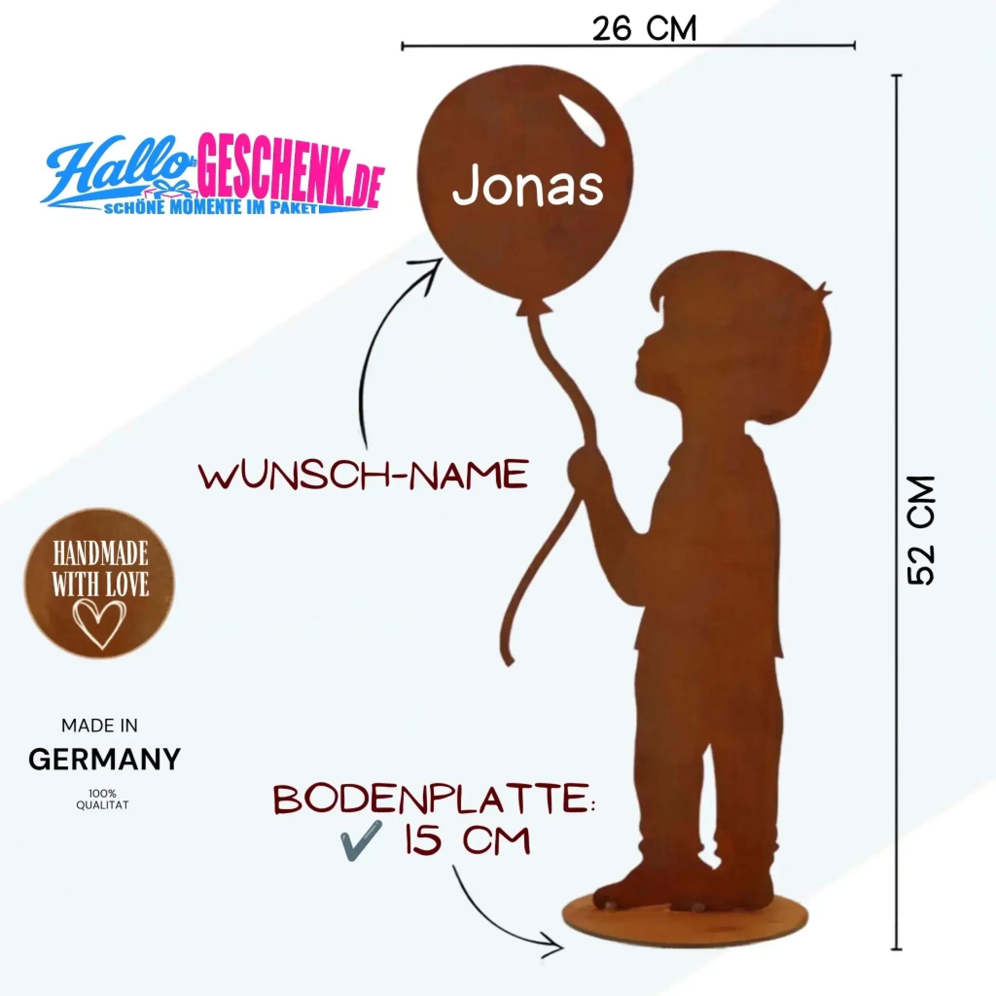 Figur mit Ballon Maße1