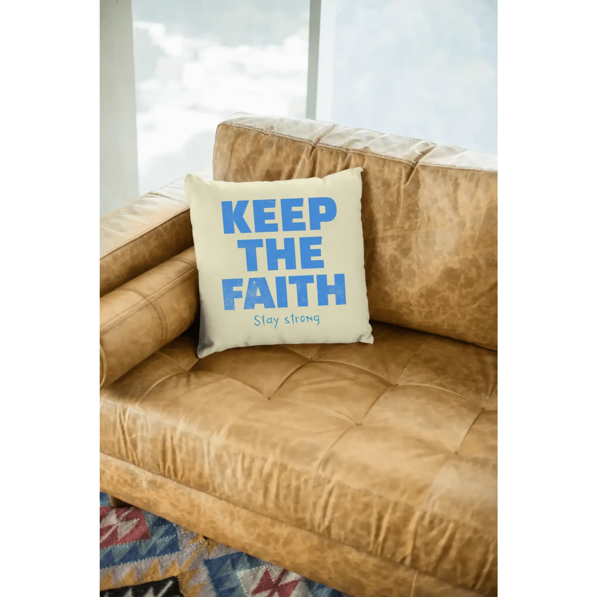 Keep the Faith • Farbwahl + Wunschtext• Kissen 40x40 cm • personalisiert