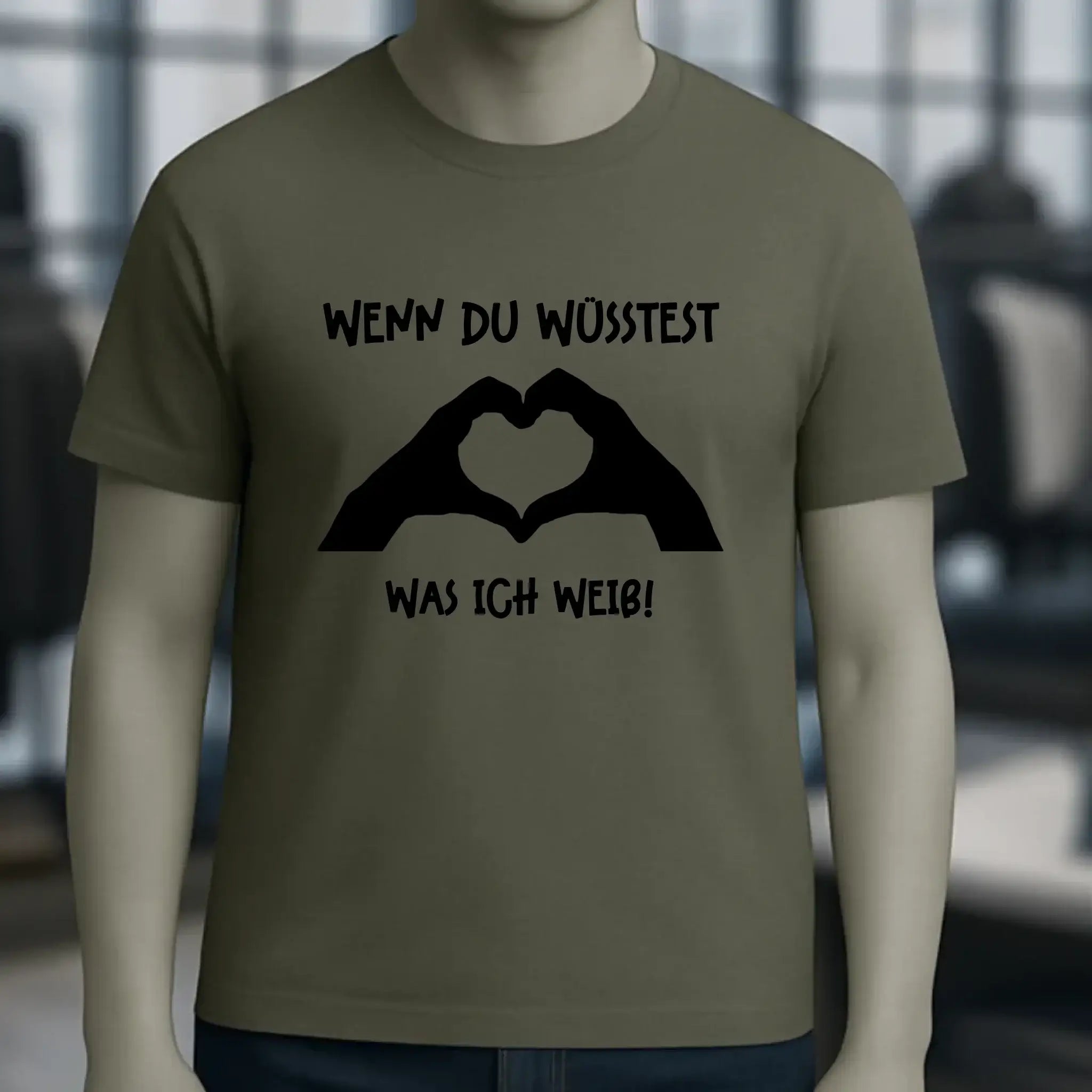 Keine Frage, ich liebe Dich auch! • Hände • personalisierter Text • Unisex Premium T-Shirt XS-5XL aus Bio-Baumwolle für Damen & Herren • Exklusivdesign • personalisiert