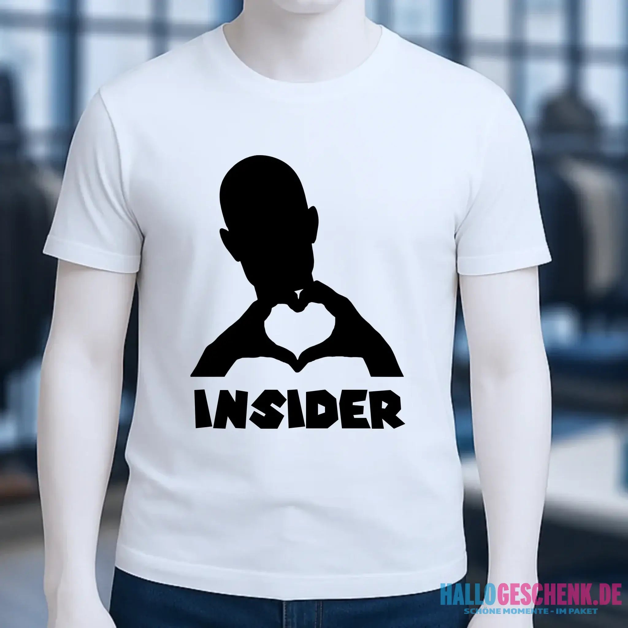 Keine Frage, ich liebe Dich auch! • Insider • personalisierter Text • Unisex Premium T-Shirt XS-5XL aus Bio-Baumwolle für Damen & Herren • Exklusivdesign • personalisiert