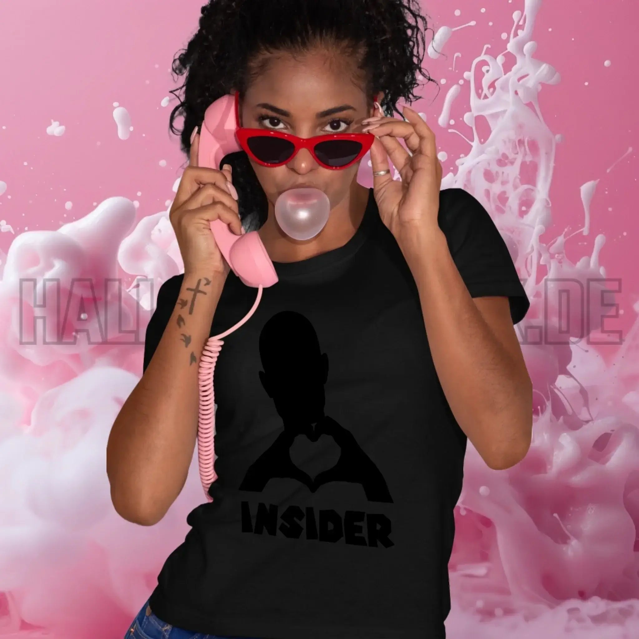 Keine Frage, ich liebe Dich auch! • Insider • personalisierter Text • Ladies Premium T-Shirt XS-2XL aus Bio-Baumwolle für Damen • Exklusivdesign • personalisiert • Motivauswahl • personalisierbar