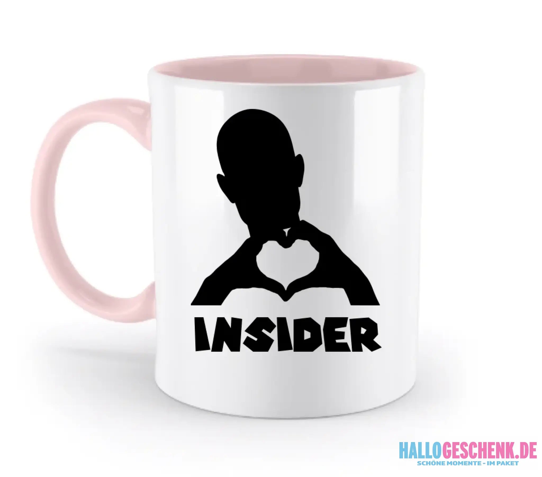 Keine Frage, ich liebe Dich auch! • Insider • personalisierter Text • zweifarbige Tasse 330ml mit farbigem Innendruck spülmaschinengeeignet