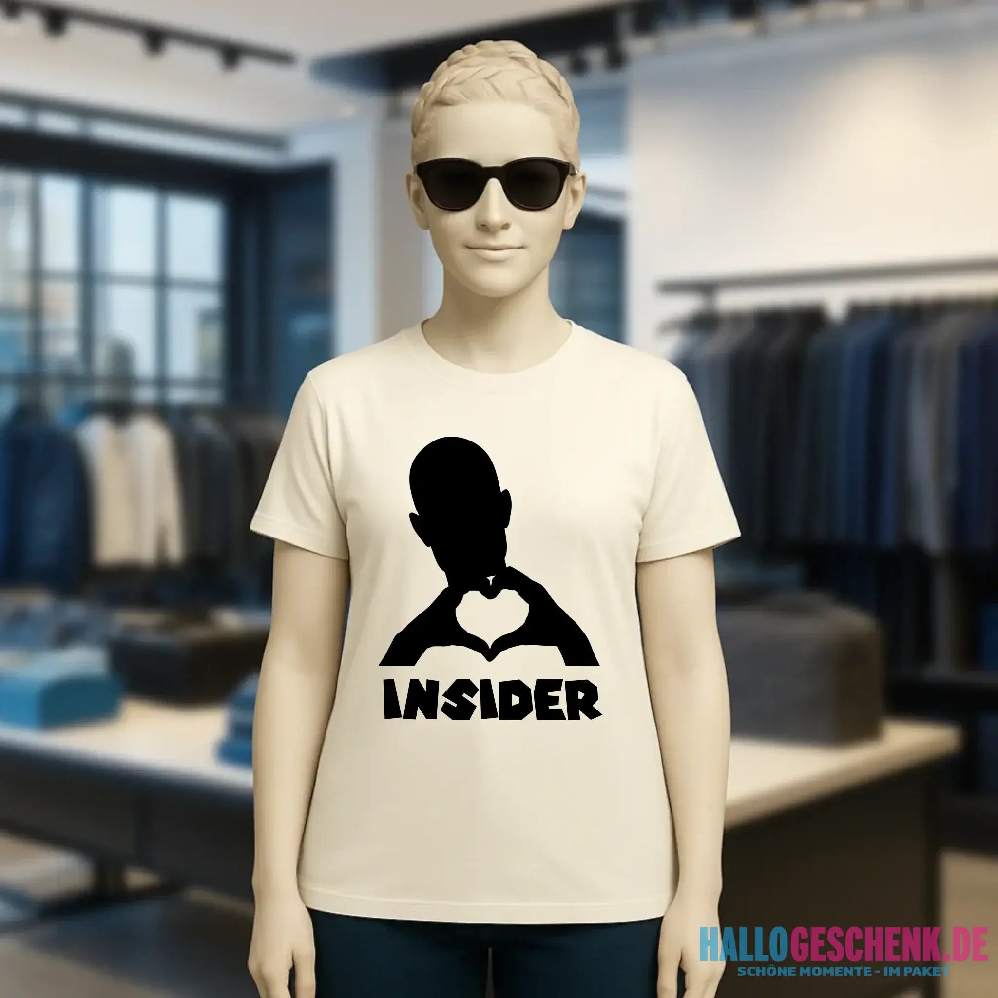 Keine Frage, ich liebe Dich auch! • Insider • personalisierter Text • Ladies Premium T-Shirt XS-2XL aus Bio-Baumwolle für Damen • Exklusivdesign • personalisiert • Motivauswahl • personalisierbar
