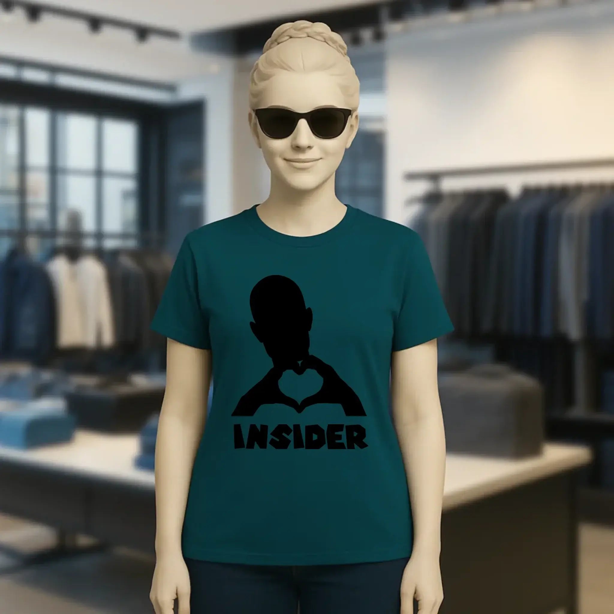 Keine Frage, ich liebe Dich auch! • Insider • personalisierter Text • Ladies Premium T-Shirt XS-2XL aus Bio-Baumwolle für Damen • Exklusivdesign • personalisiert • Motivauswahl • personalisierbar