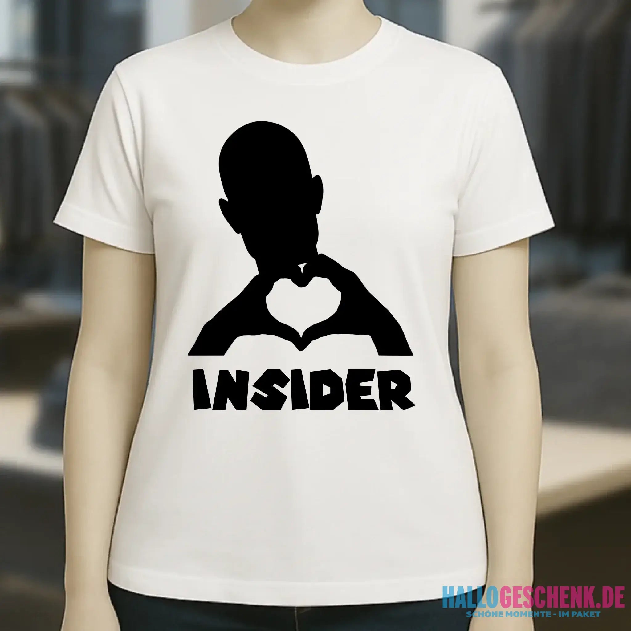 Keine Frage, ich liebe Dich auch! • Insider • personalisierter Text • Ladies Premium T-Shirt XS-2XL aus Bio-Baumwolle für Damen • Exklusivdesign • personalisiert • Motivauswahl • personalisierbar
