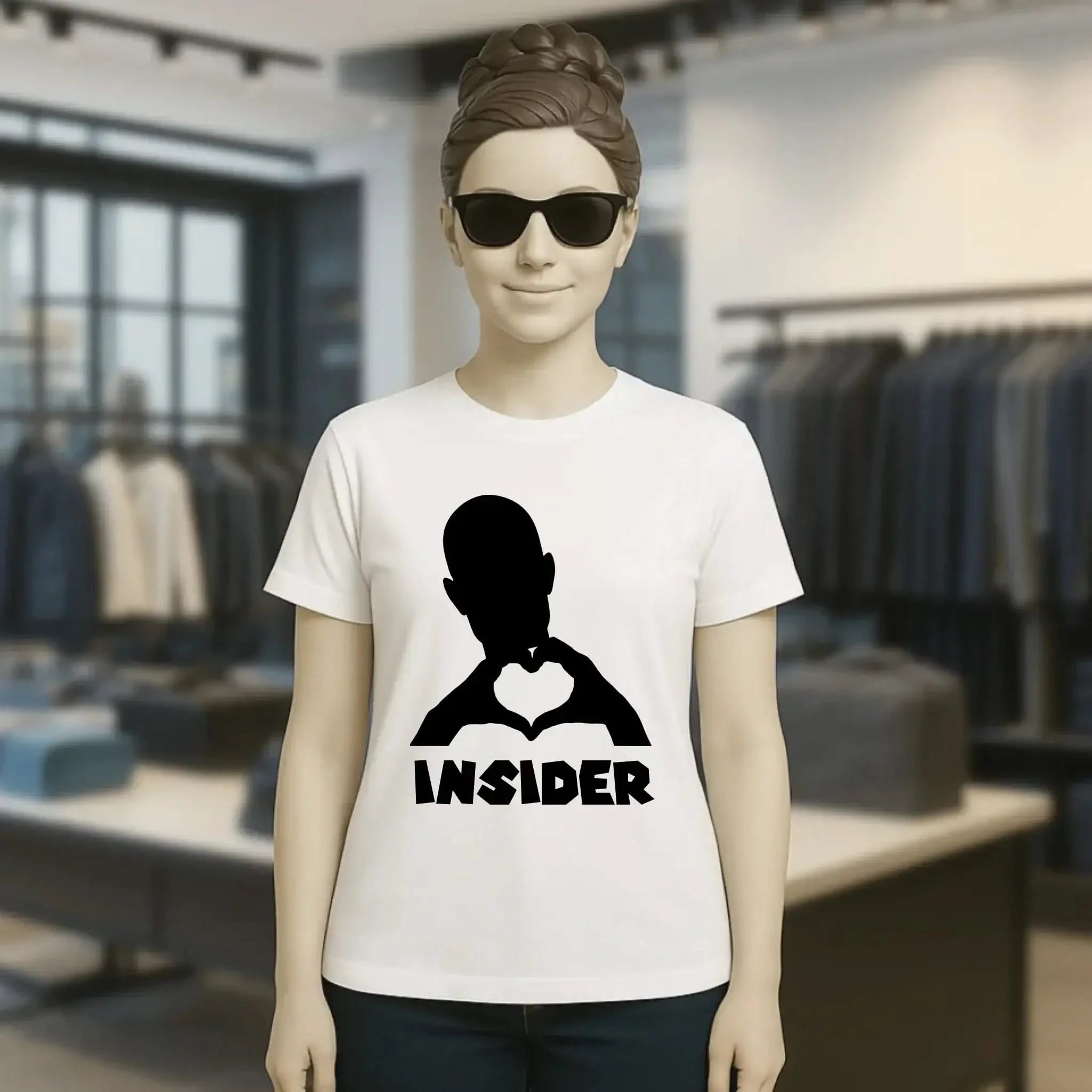 Keine Frage, ich liebe Dich auch! • Insider • personalisierter Text • Ladies Premium T-Shirt XS-2XL aus Bio-Baumwolle für Damen • Exklusivdesign • personalisiert • Motivauswahl • personalisierbar