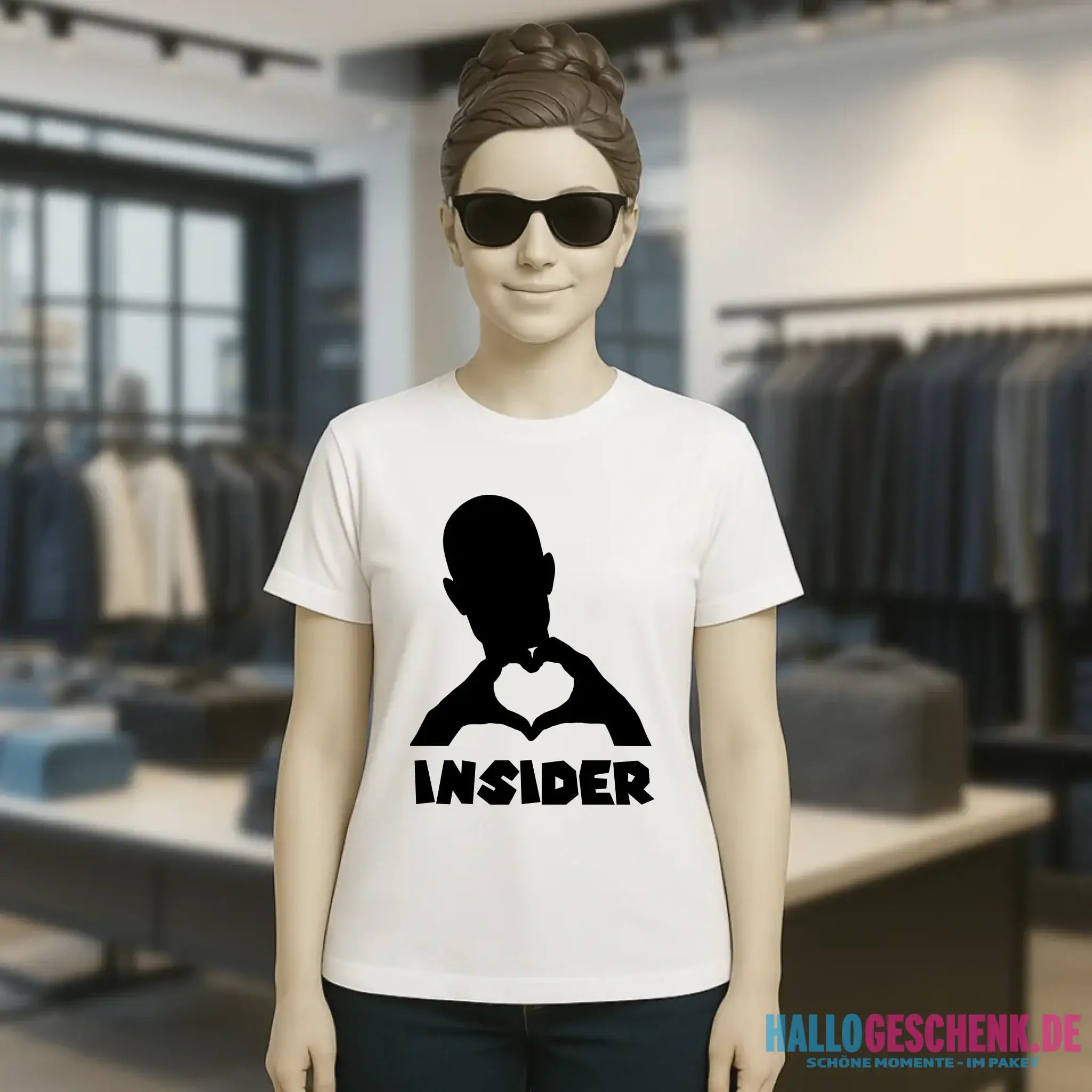 Keine Frage, ich liebe Dich auch! • Insider • personalisierter Text • Ladies Premium T-Shirt XS-2XL aus Bio-Baumwolle für Damen • Exklusivdesign • personalisiert • Motivauswahl • personalisierbar