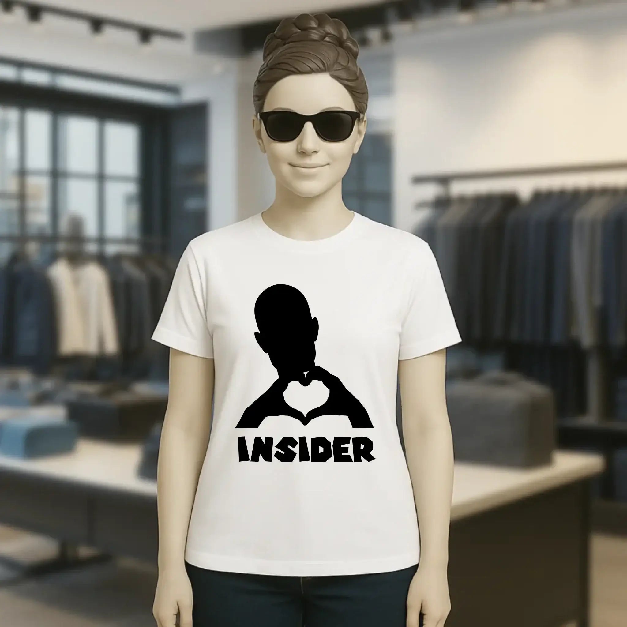 Keine Frage, ich liebe Dich auch! • Insider • personalisierter Text • Ladies Premium T-Shirt XS-2XL aus Bio-Baumwolle für Damen • Exklusivdesign • personalisiert • Motivauswahl • personalisierbar