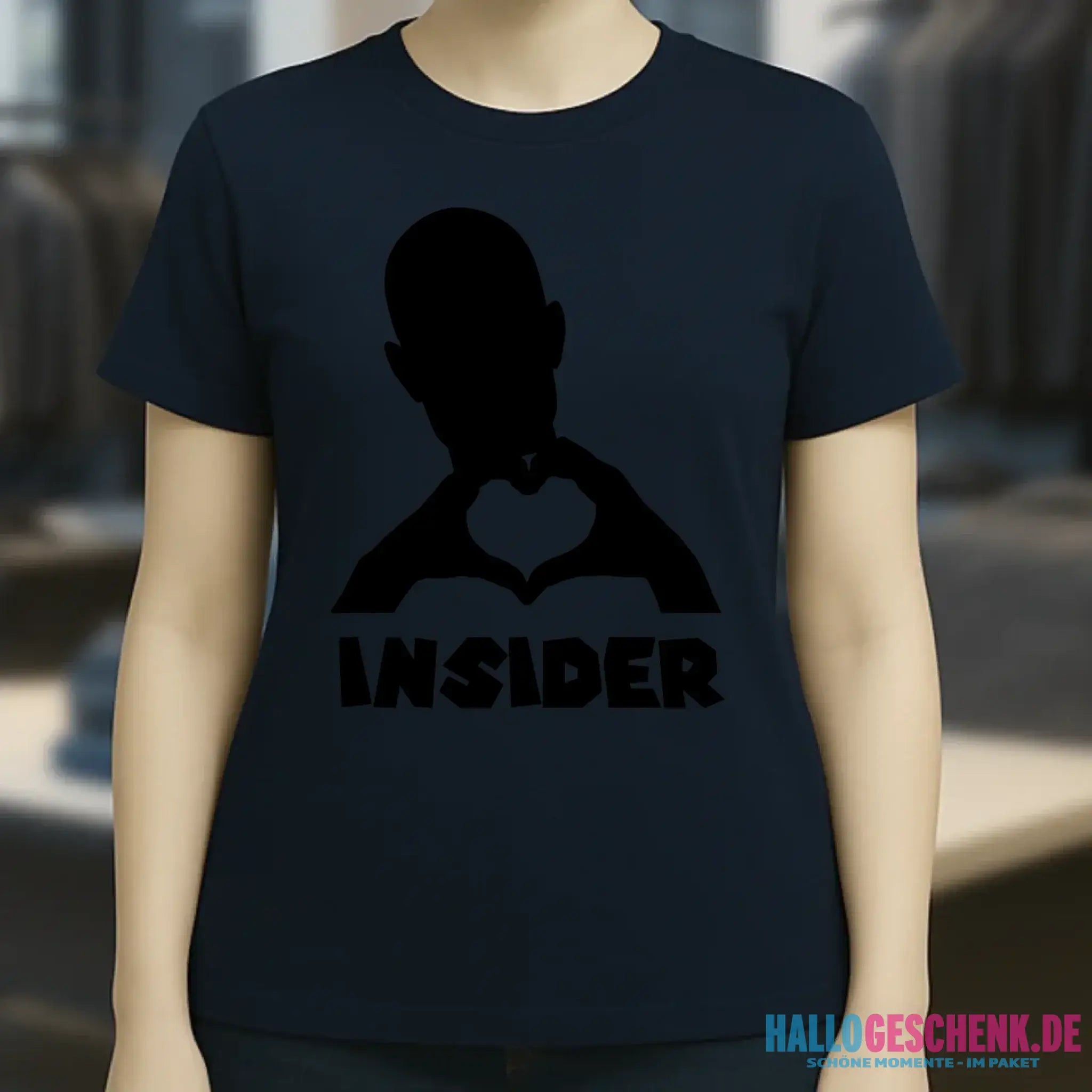 Keine Frage, ich liebe Dich auch! • Insider • personalisierter Text • Ladies Premium T-Shirt XS-2XL aus Bio-Baumwolle für Damen • Exklusivdesign • personalisiert • Motivauswahl • personalisierbar