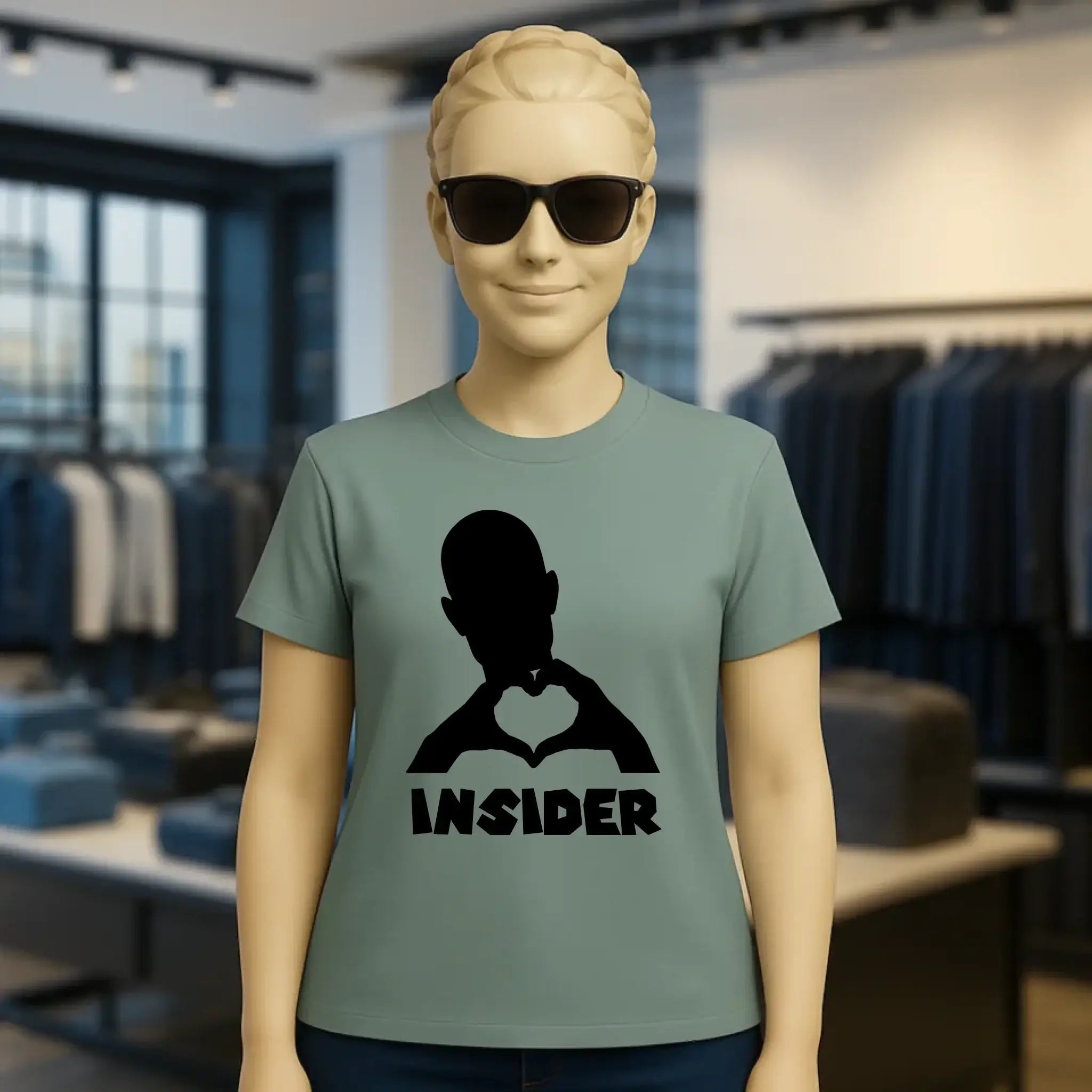 Keine Frage, ich liebe Dich auch! • Insider • personalisierter Text • Ladies Premium T-Shirt XS-2XL aus Bio-Baumwolle für Damen • Exklusivdesign • personalisiert • Motivauswahl • personalisierbar