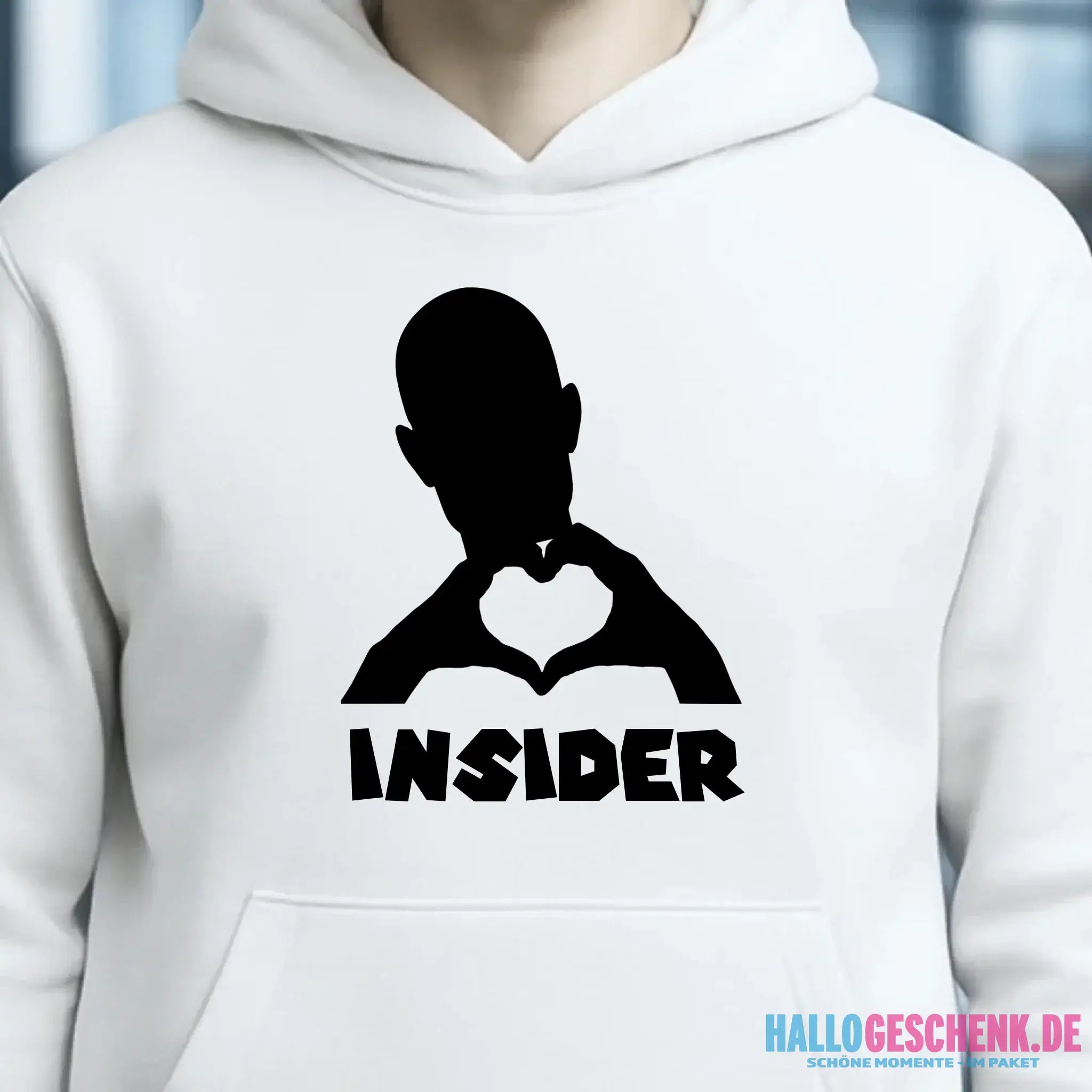 Keine Frage, ich liebe Dich auch! • Insider • personalisierter Text • Unisex Premium Hoodie XS-5XL aus Bio-Baumwolle für Damen & Herren • Exklusivdesign • personalisiert