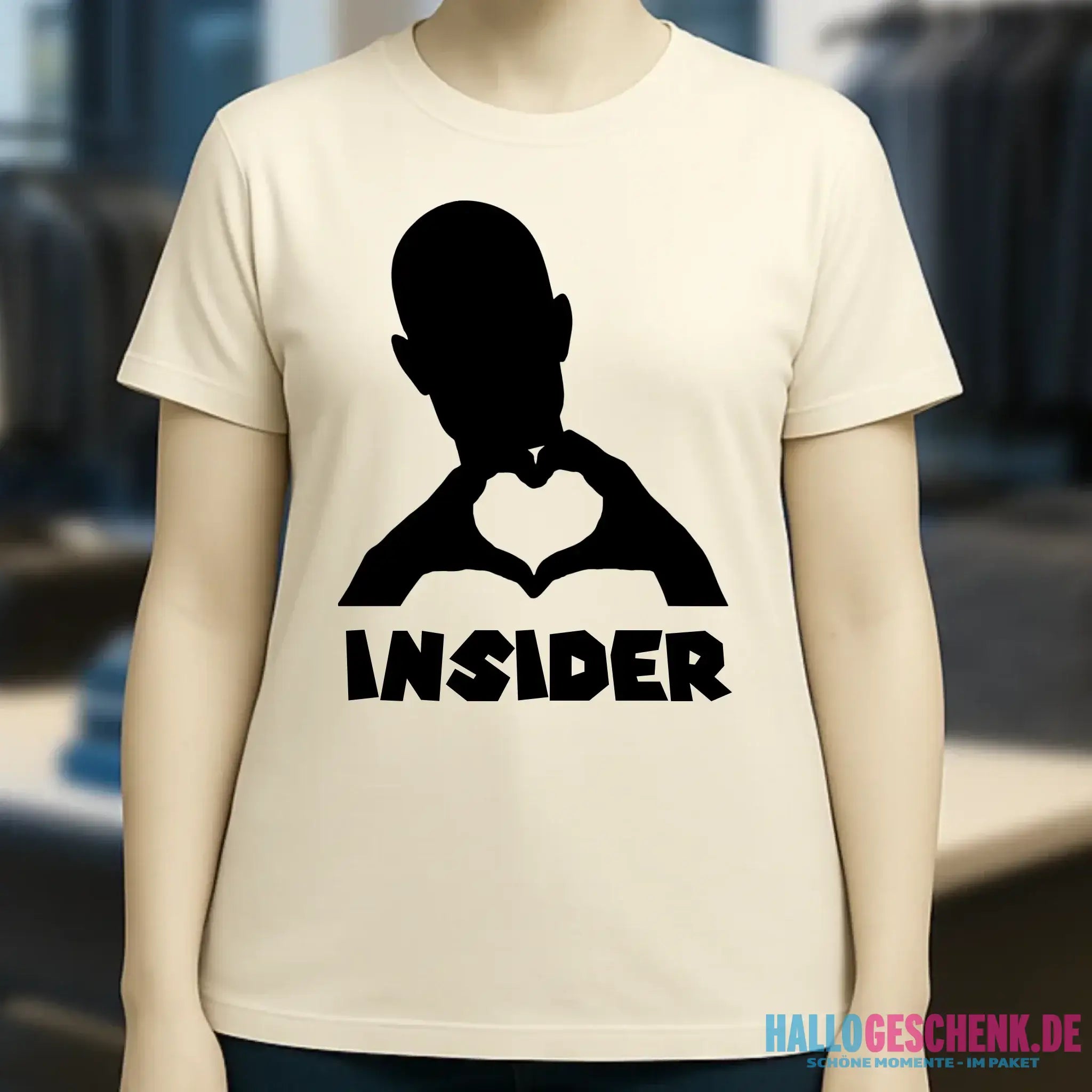 Keine Frage, ich liebe Dich auch! • Insider • personalisierter Text • Ladies Premium T-Shirt XS-2XL aus Bio-Baumwolle für Damen • Exklusivdesign • personalisiert • Motivauswahl • personalisierbar