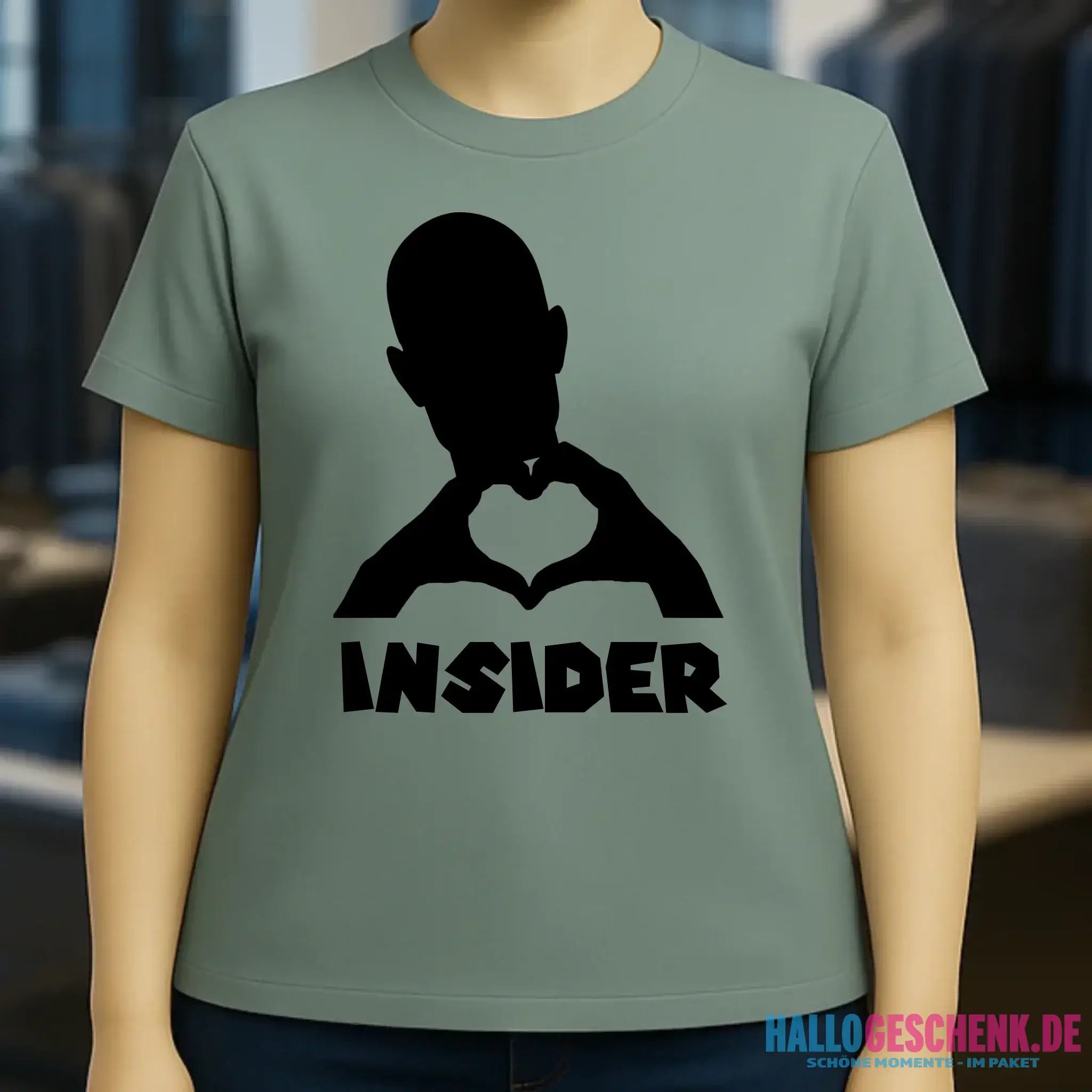 Keine Frage, ich liebe Dich auch! • Insider • personalisierter Text • Ladies Premium T-Shirt XS-2XL aus Bio-Baumwolle für Damen • Exklusivdesign • personalisiert • Motivauswahl • personalisierbar