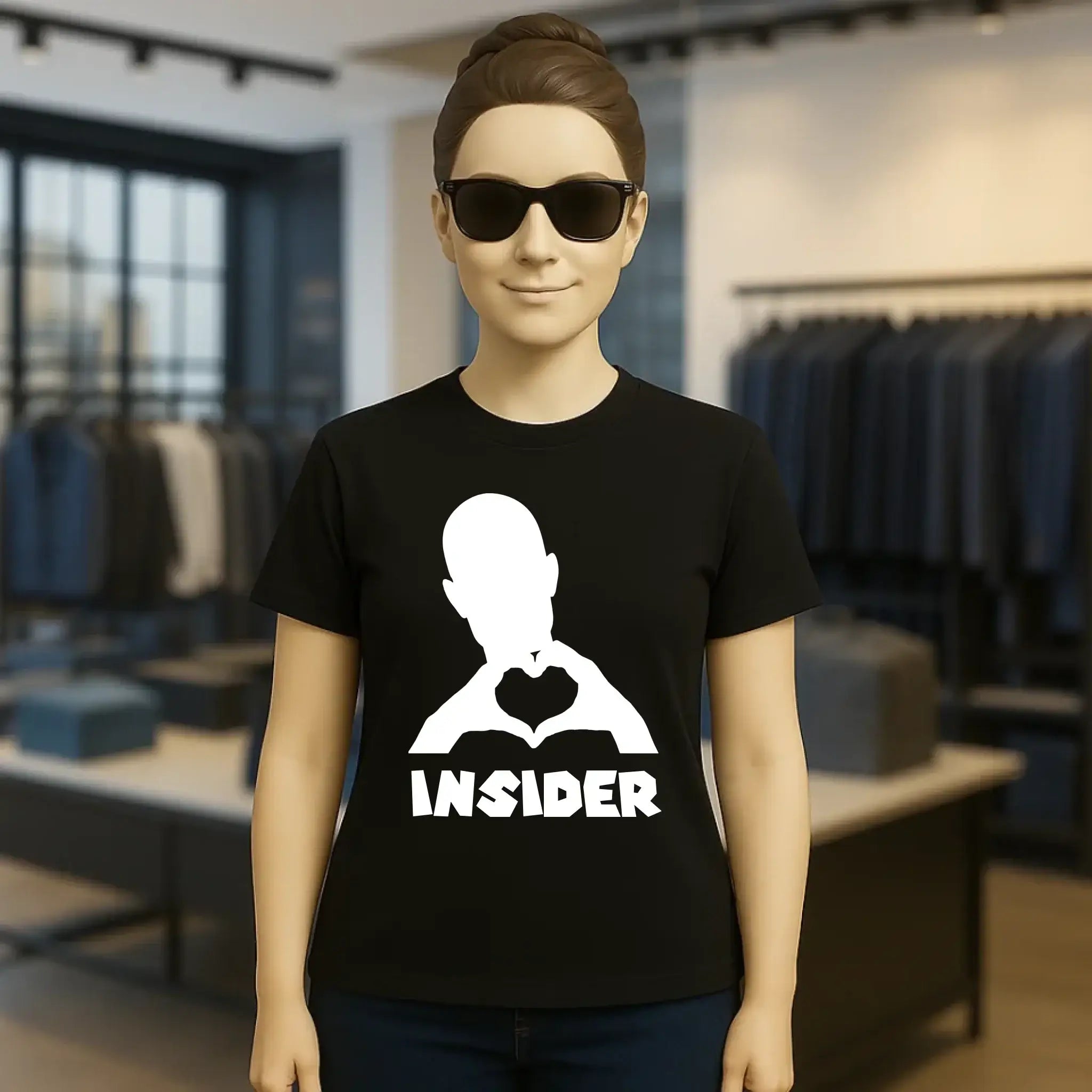 Keine Frage, ich liebe Dich auch! • Insider White • personalisierter Text • Ladies Premium T-Shirt XS-2XL aus Bio-Baumwolle für Damen • Exklusivdesign • personalisiert • Motivauswahl • personalisierbar copy