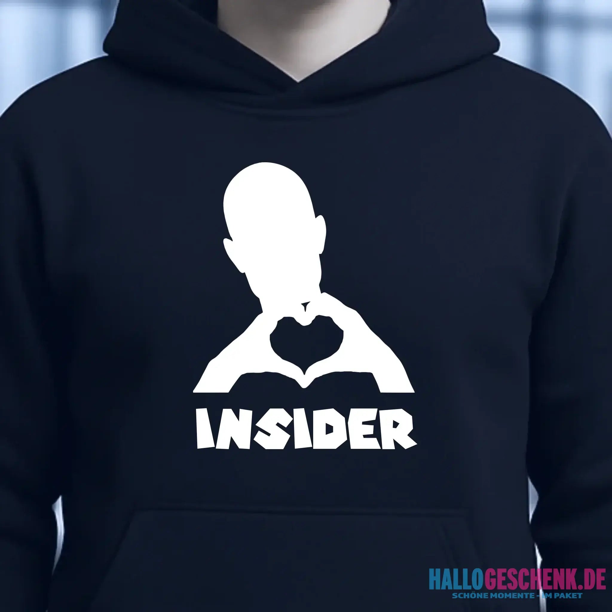 Keine Frage, ich liebe Dich auch! • Insider White • personalisierter Text • Unisex Premium Hoodie XS-5XL aus Bio-Baumwolle für Damen & Herren • Exklusivdesign • personalisiert