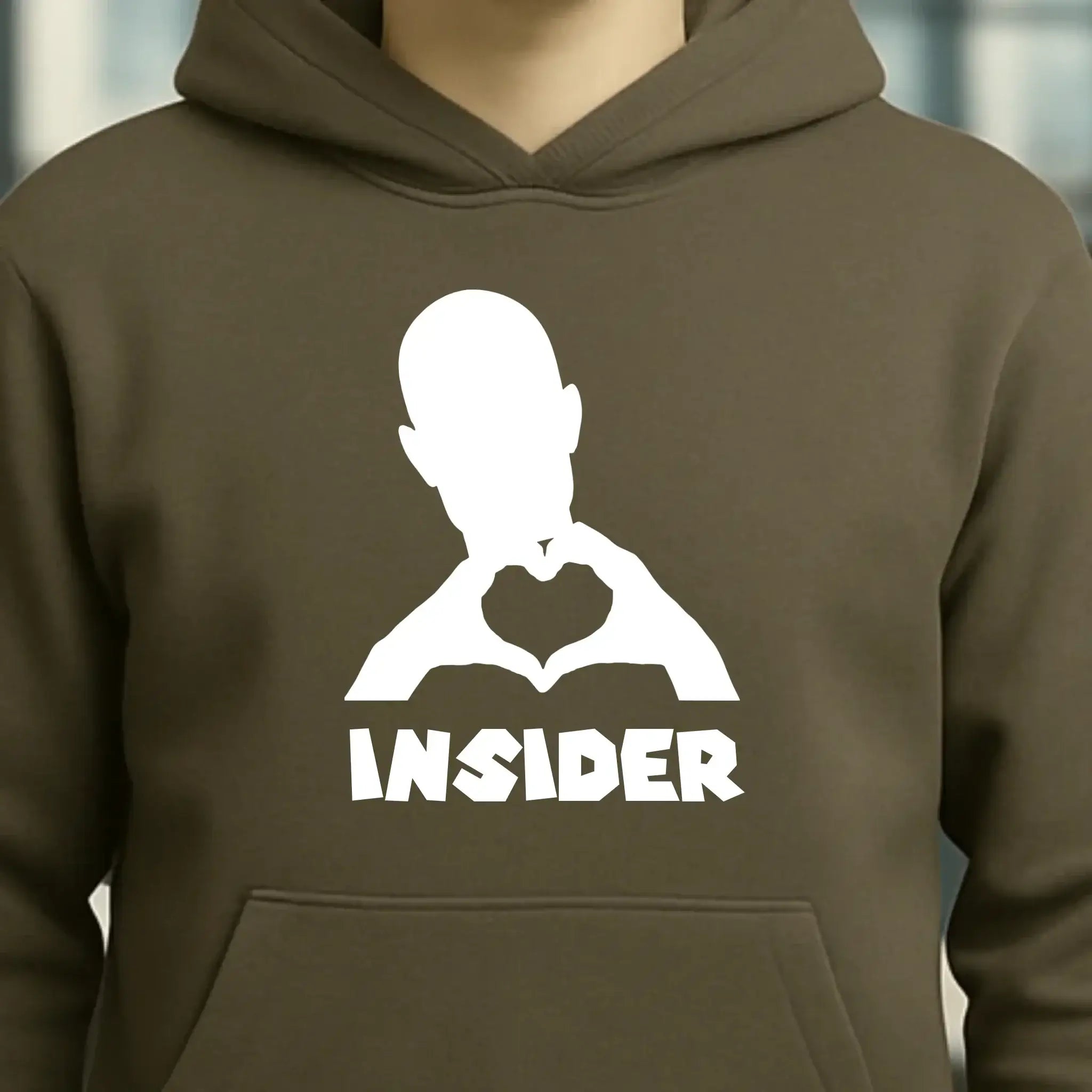 Keine Frage, ich liebe Dich auch! • Insider White • personalisierter Text • Unisex Premium Hoodie XS-5XL aus Bio-Baumwolle für Damen & Herren • Exklusivdesign • personalisiert