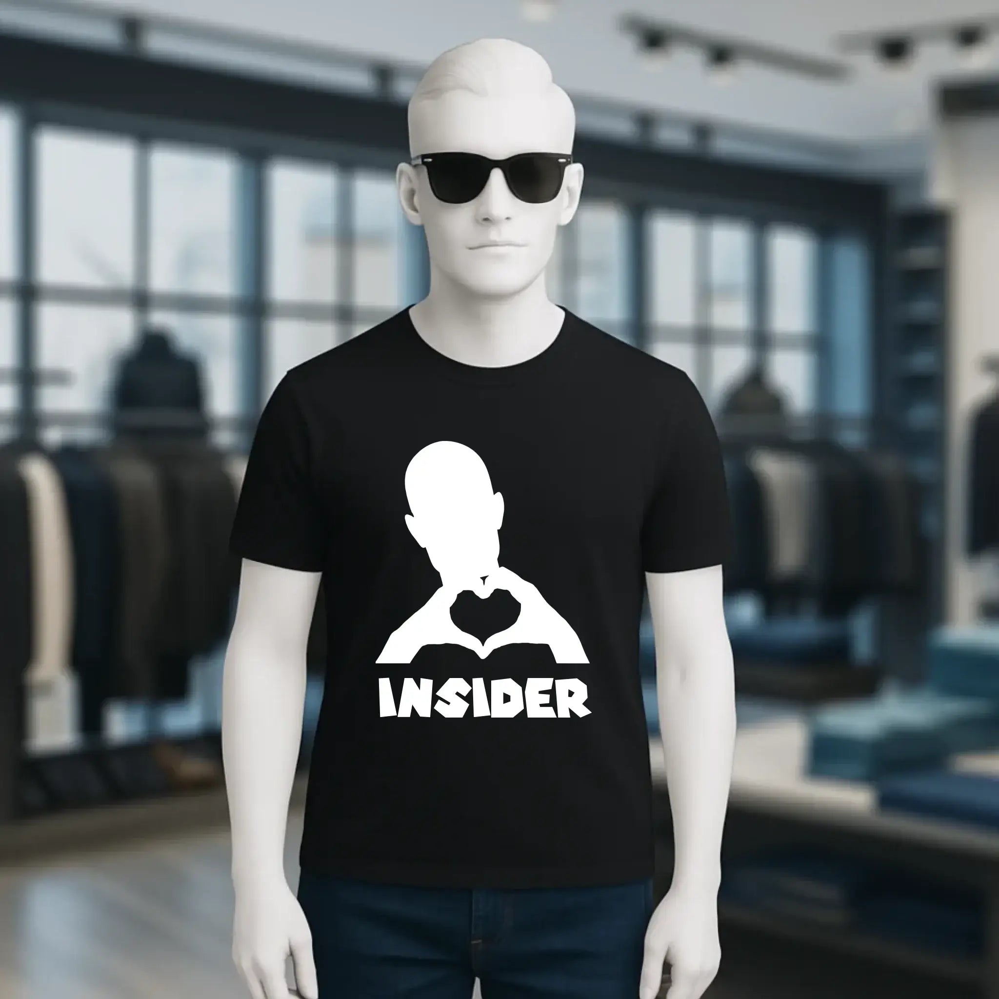 Keine Frage, ich liebe Dich auch! • Insider White • personalisierter Text • Unisex Premium T-Shirt XS-5XL aus Bio-Baumwolle für Damen & Herren • Exklusivdesign • personalisiert