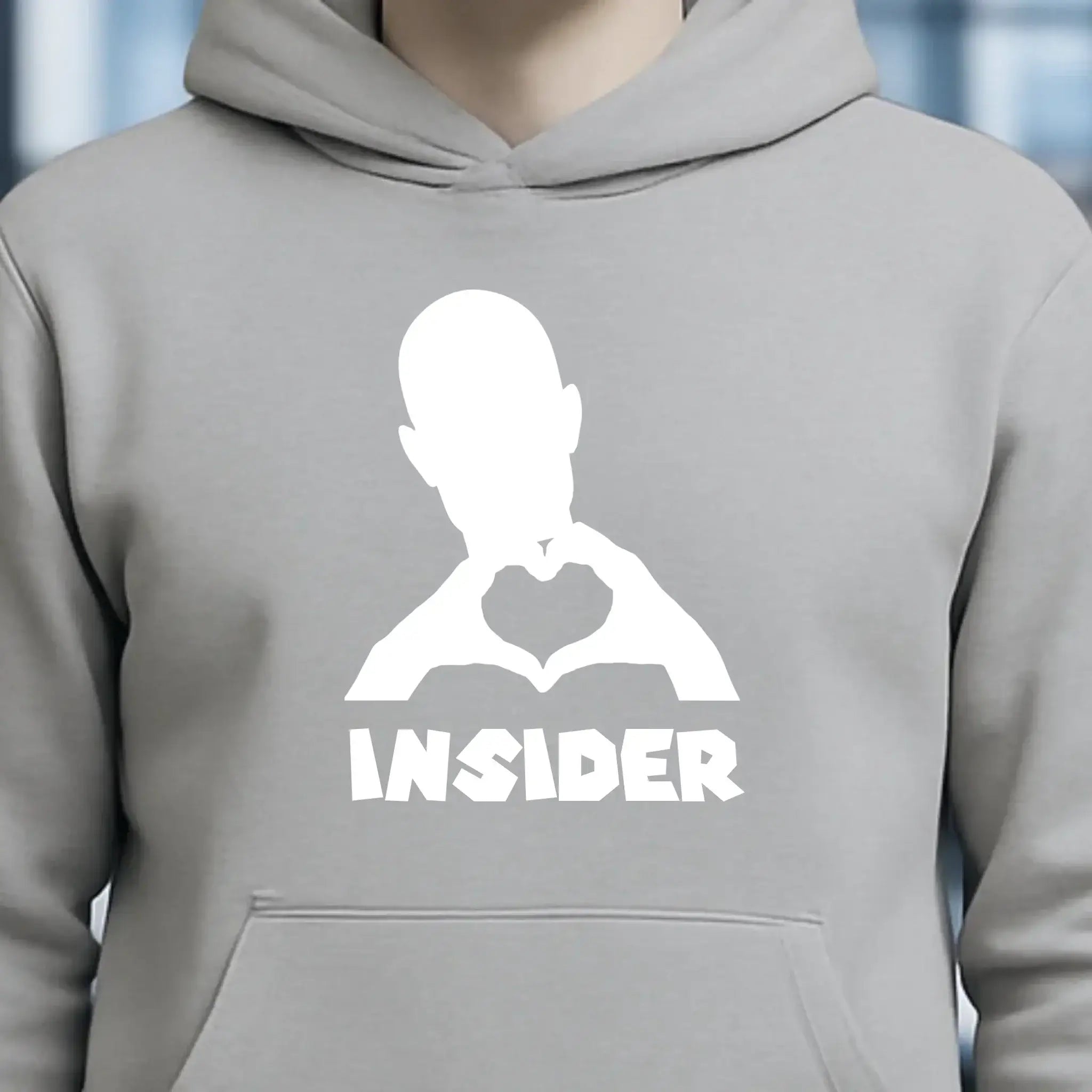 Keine Frage, ich liebe Dich auch! • Insider White • personalisierter Text • Unisex Premium Hoodie XS-5XL aus Bio-Baumwolle für Damen & Herren • Exklusivdesign • personalisiert