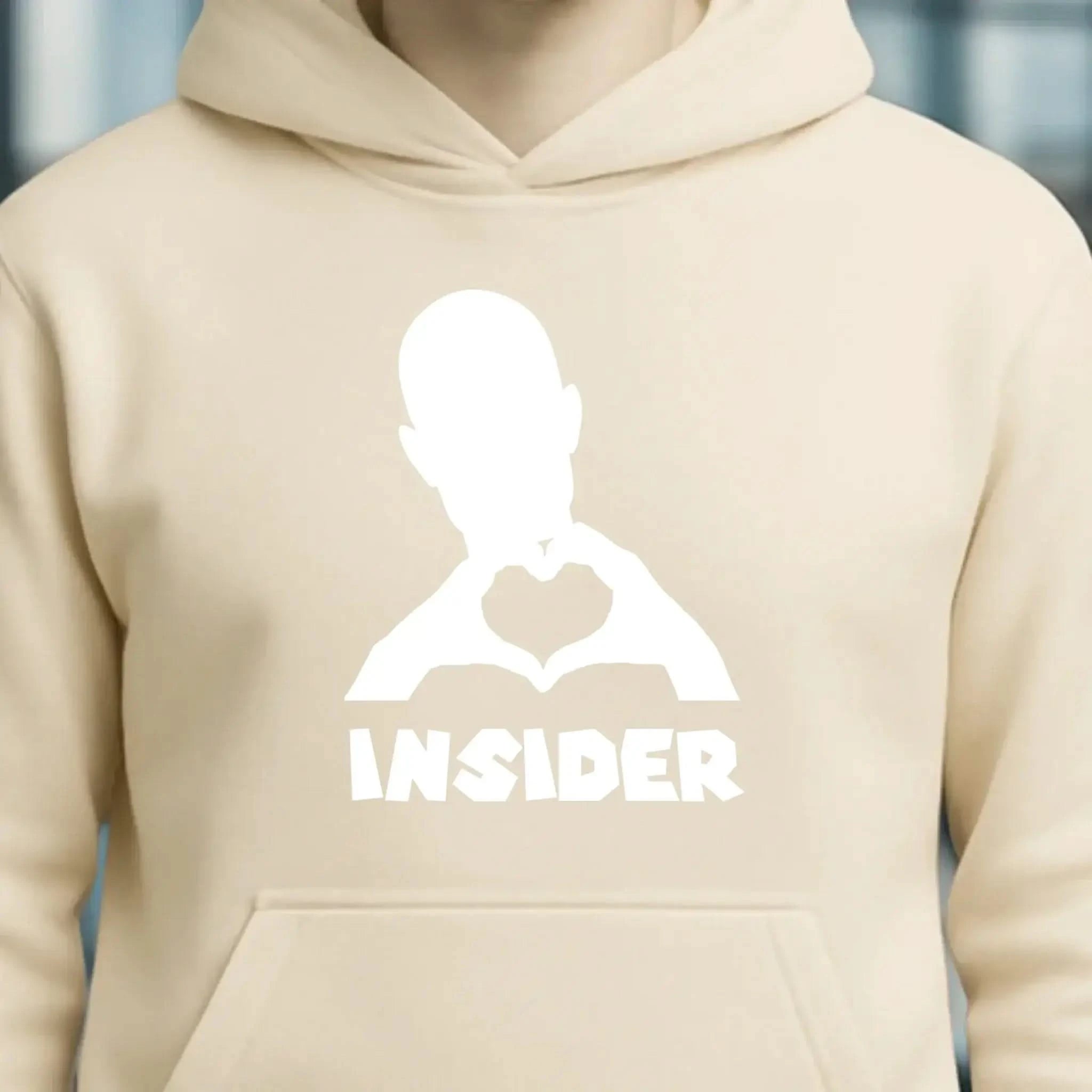 Keine Frage, ich liebe Dich auch! • Insider White • personalisierter Text • Unisex Premium Hoodie XS-5XL aus Bio-Baumwolle für Damen & Herren • Exklusivdesign • personalisiert