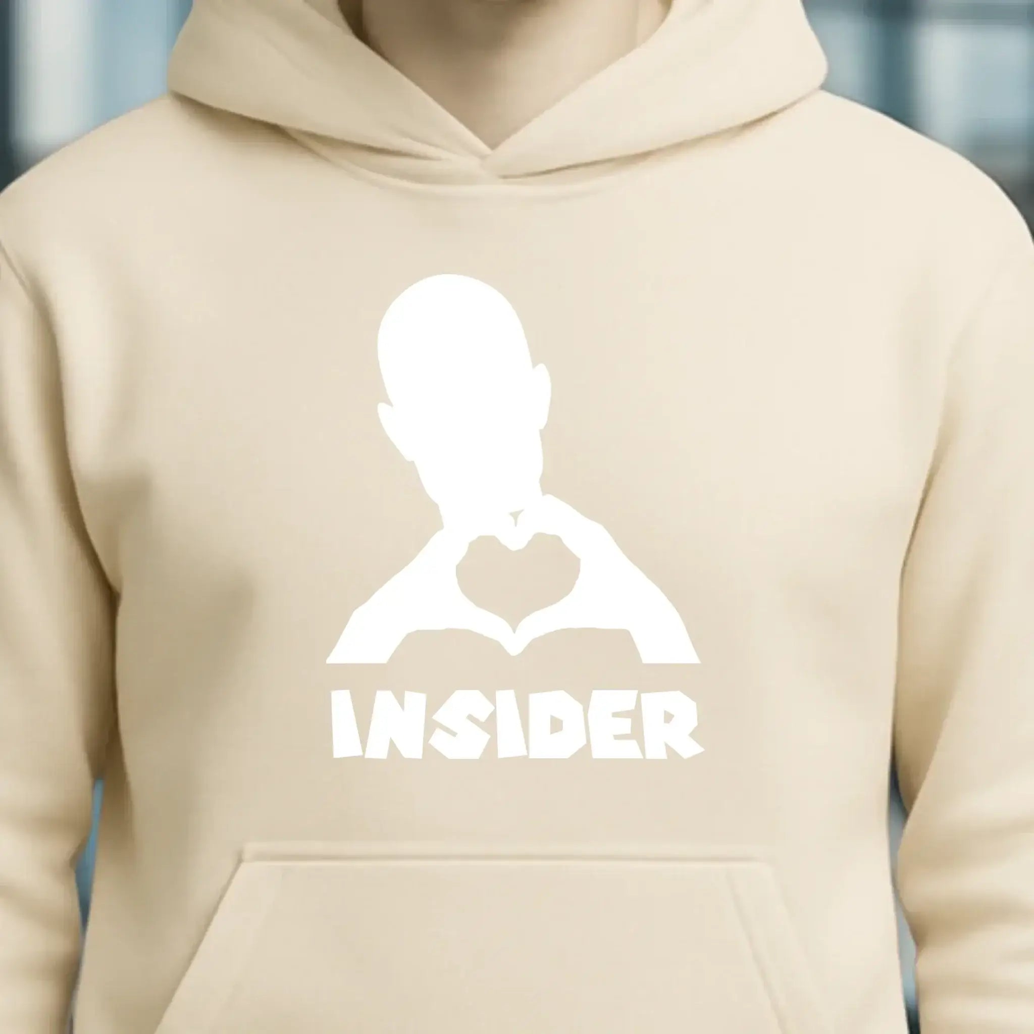 Keine Frage, ich liebe Dich auch! • Insider White • personalisierter Text • Unisex Premium Hoodie XS-5XL aus Bio-Baumwolle für Damen & Herren • Exklusivdesign • personalisiert